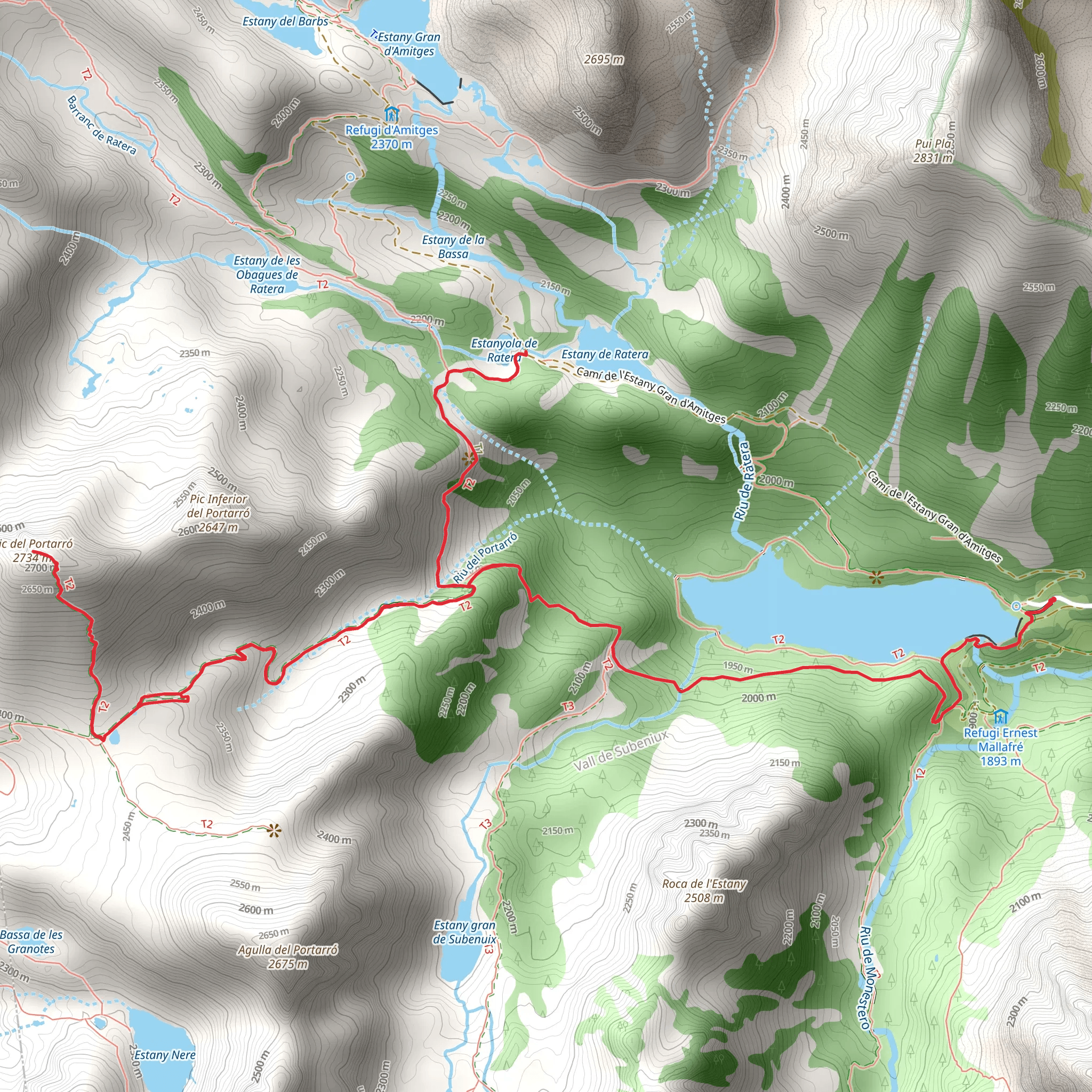 Pic de Portarro mobile static map