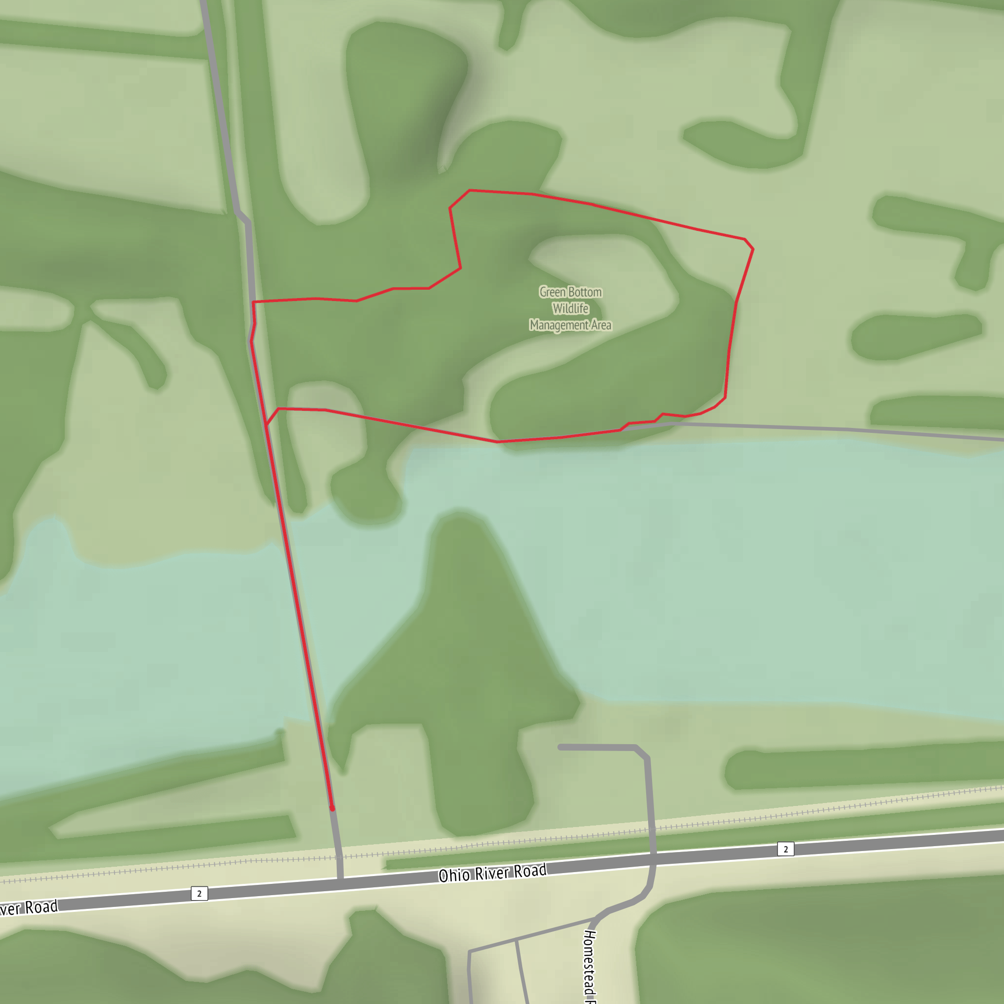 Blue Heron Trail mobile static map