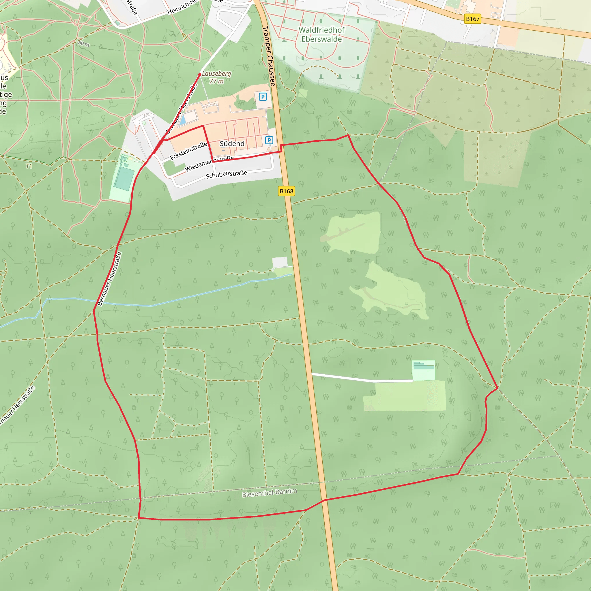 Lauseberg Southern Loop mobile static map