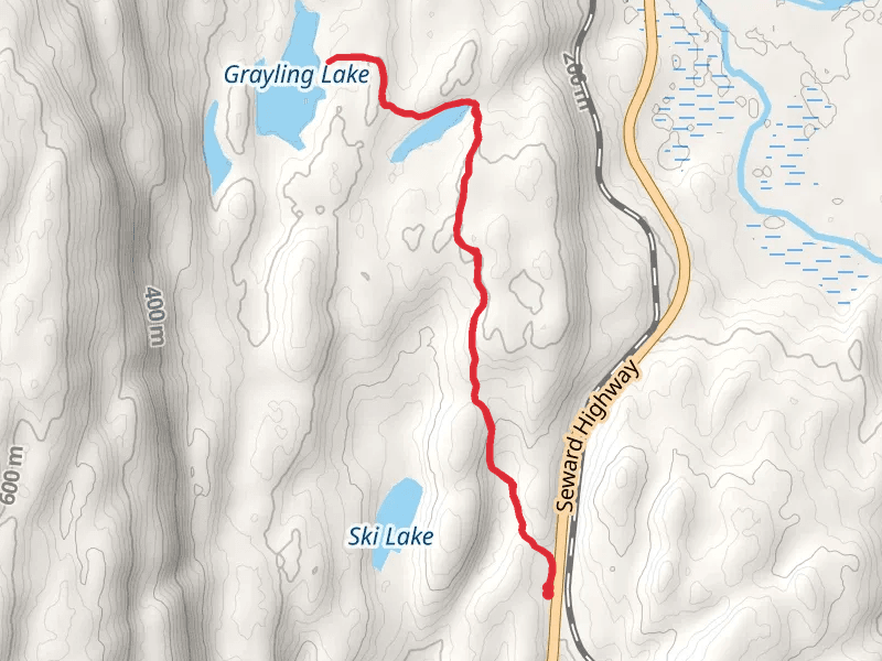 Grayling Lake via Meridian Lakes Trail