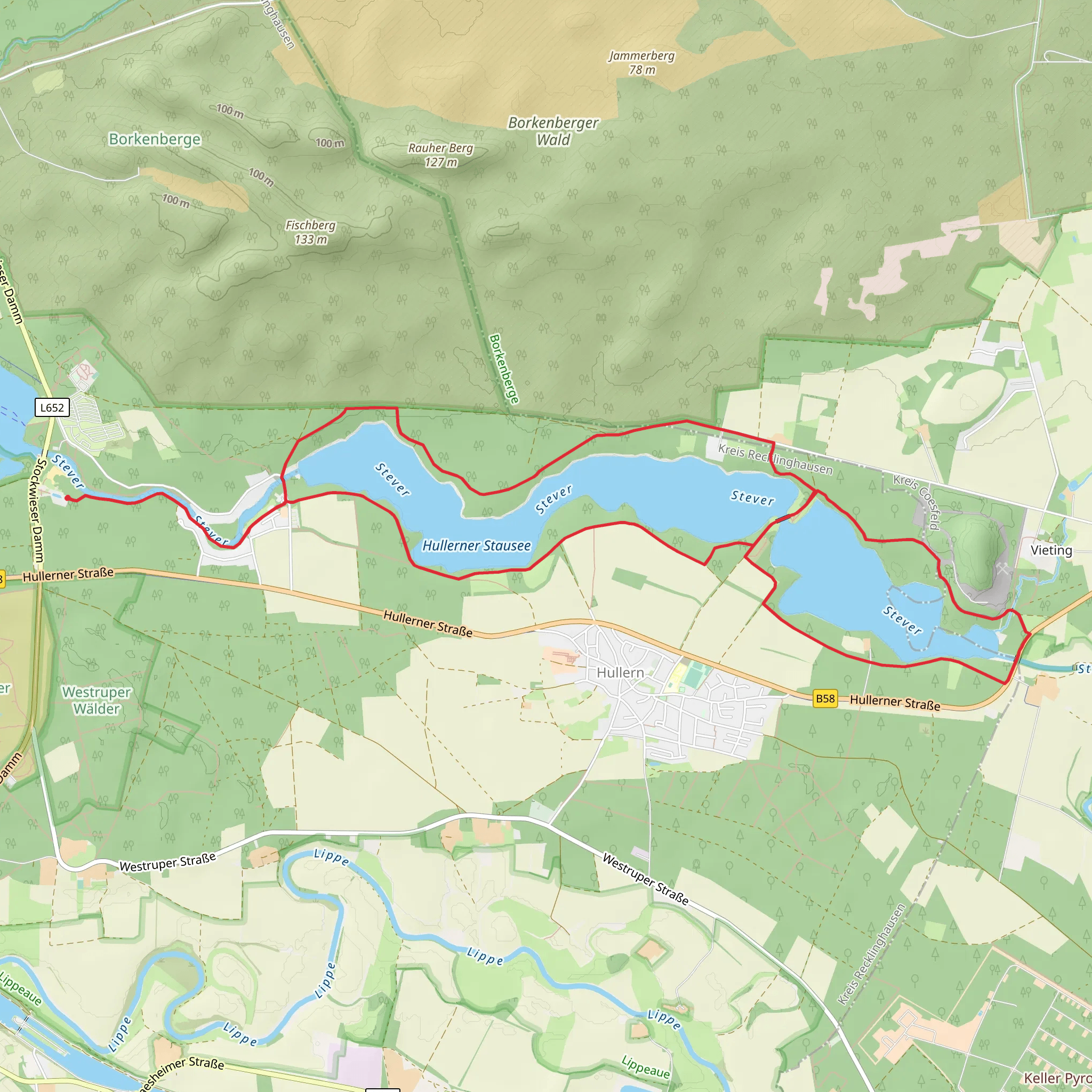 Stever via Heimingshof Rundweg A2 mobile static map