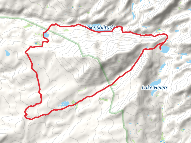 Long Park, Grace Lake, Lake Solitude and Middle Paintrock Loop Trail