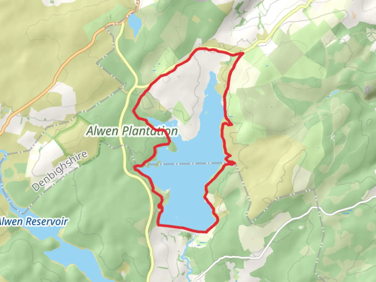 An image depicting the trail Brenig circular and its surrounding area.