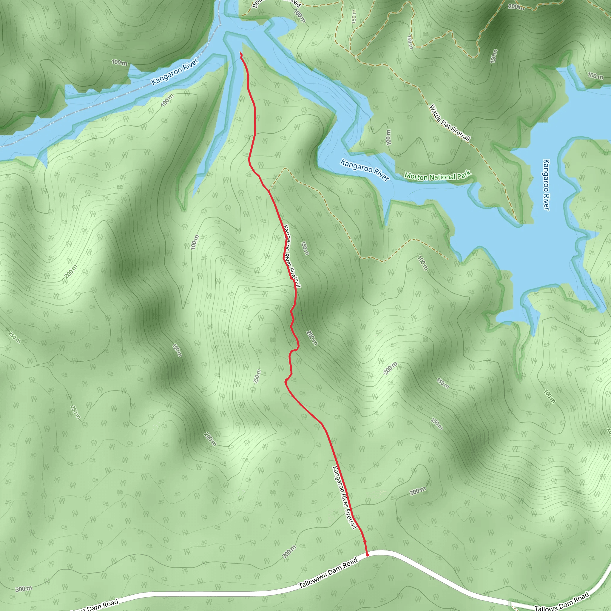 Kangaroo River Track mobile static map