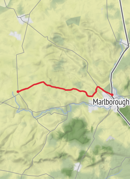 Another Marlborough to Avebury mobile static map