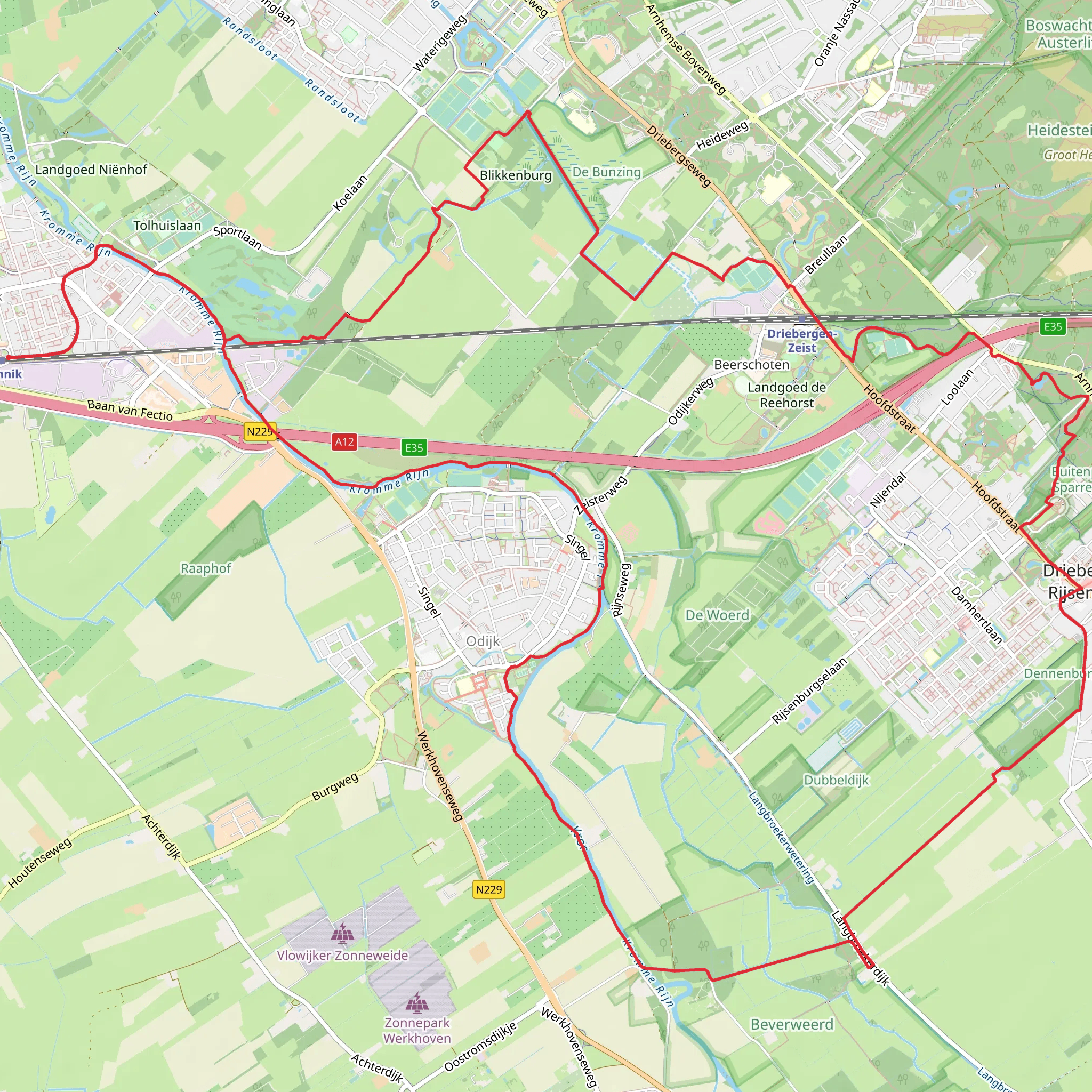StoetWegenpad and Aderwinkelpad Loop mobile static map