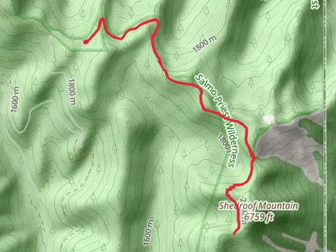 Walk towards Shedroof Mountain via Sullivan Salmo