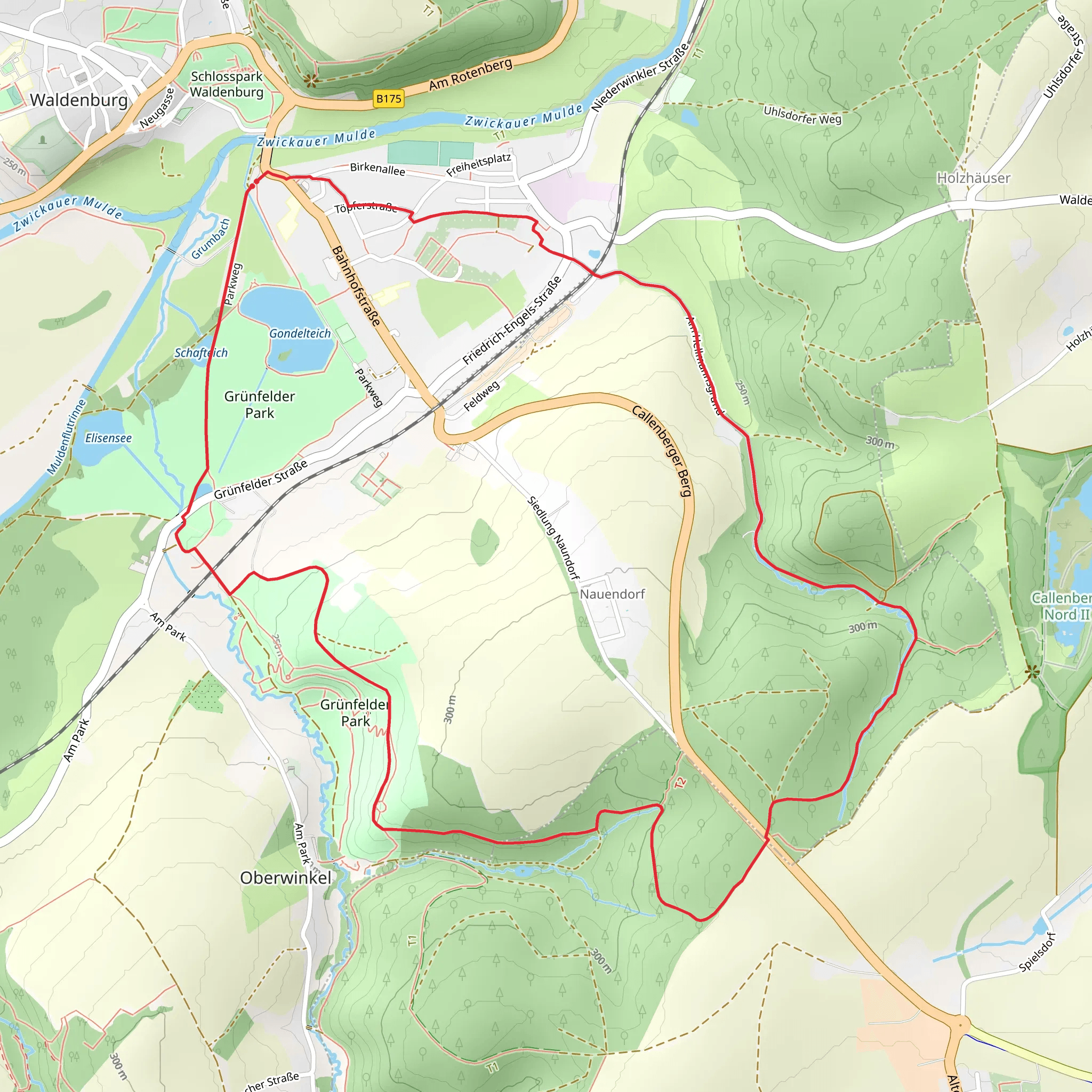 Waldenburg Ringwanderweg mobile static map