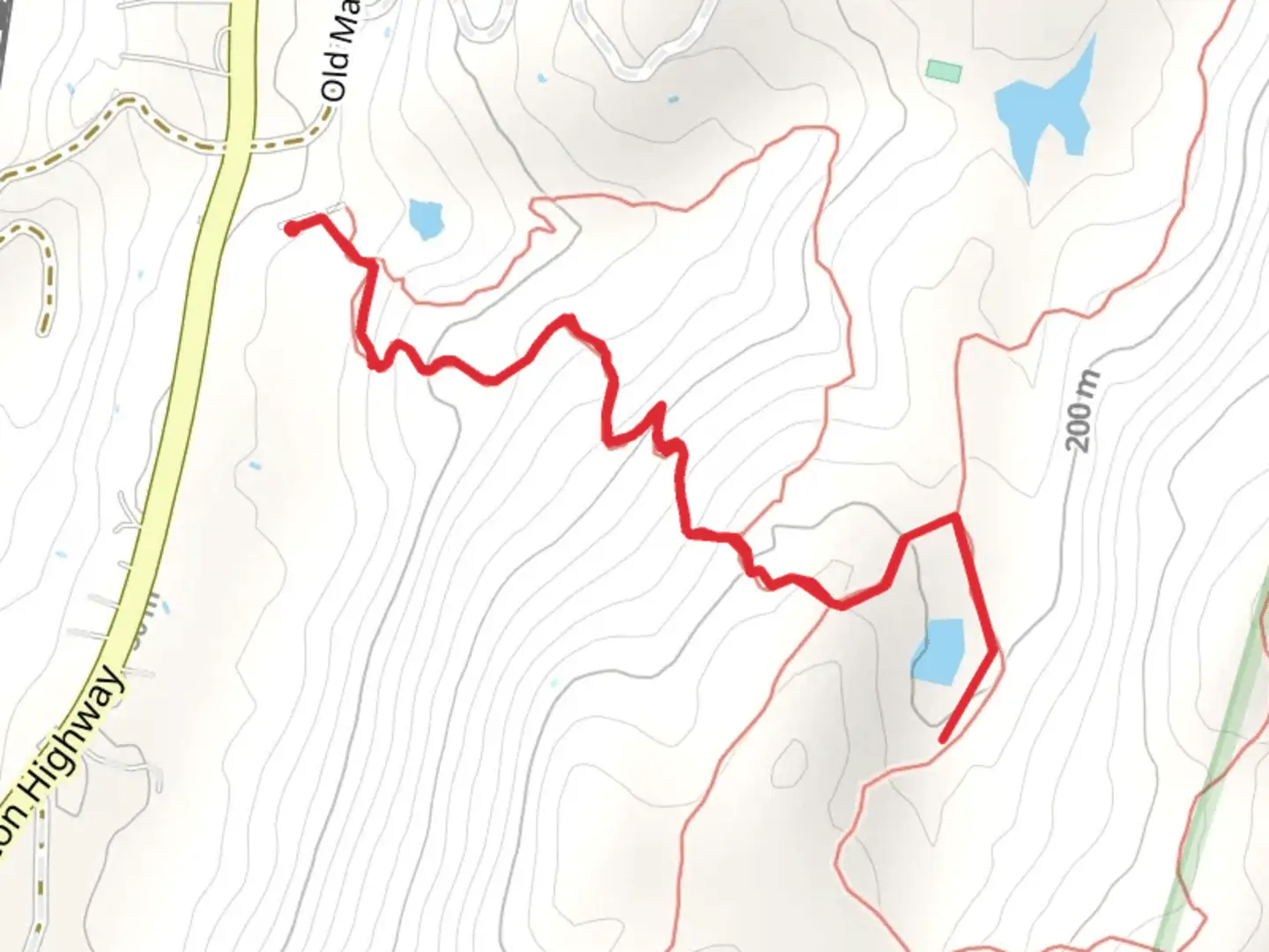 An image depicting the trail Curry Pond from Visitor Center and its surrounding area.