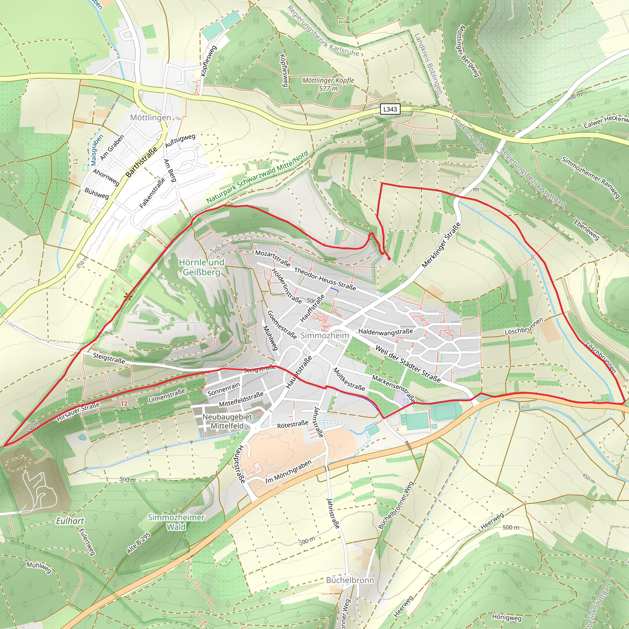Veigelesweg mobile static map