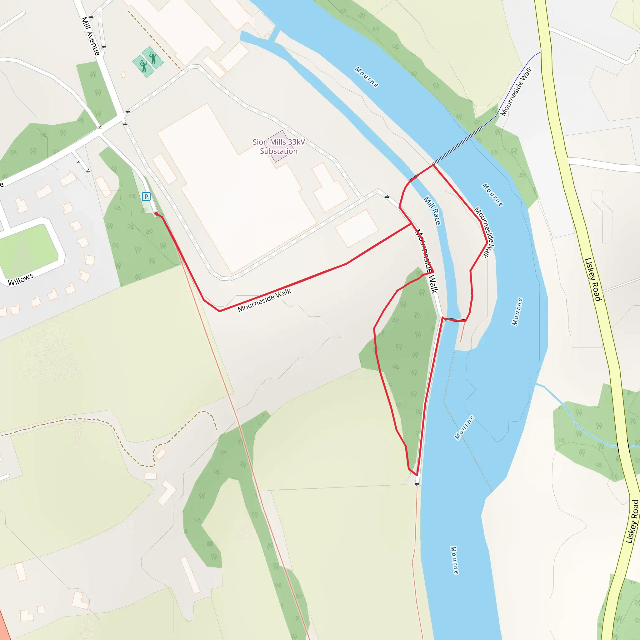 Mourneside Wood mobile static map