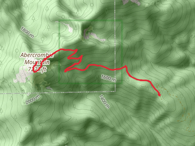 Abercrombie Mountain via Flume Creek Trail