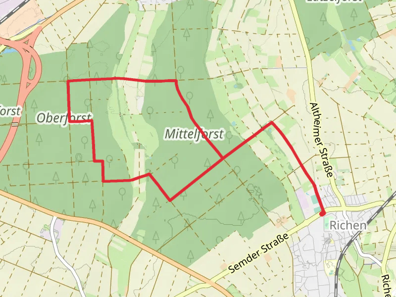 Hohe Strasse and Mittelforst Weg