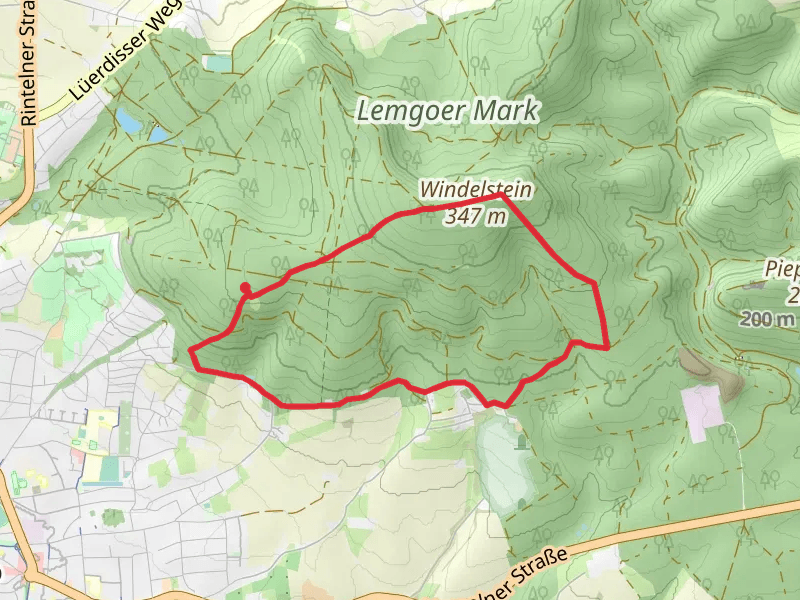 Windelstein via Niedermeinerweg and Hansaweg