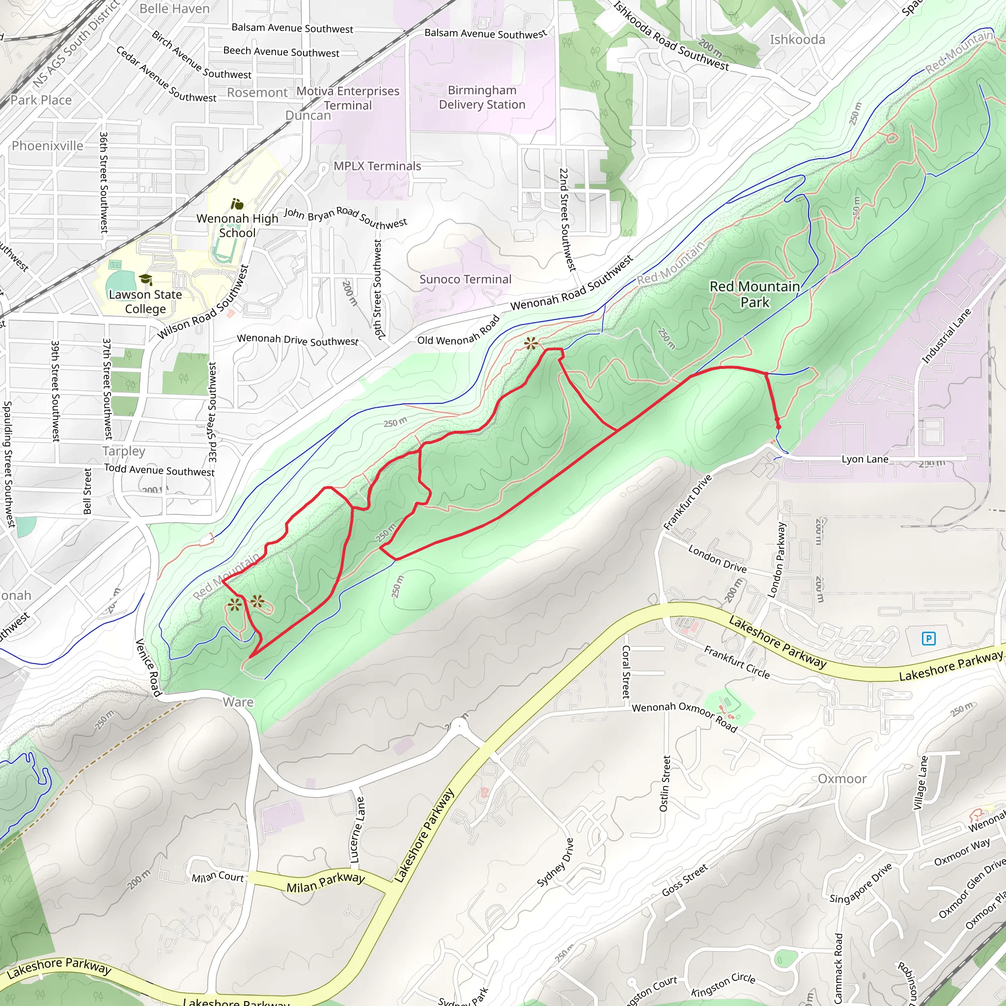 Eureka Mines Trail, Redding Trail and Skyline Ridge Loop Walk Loop mobile static map