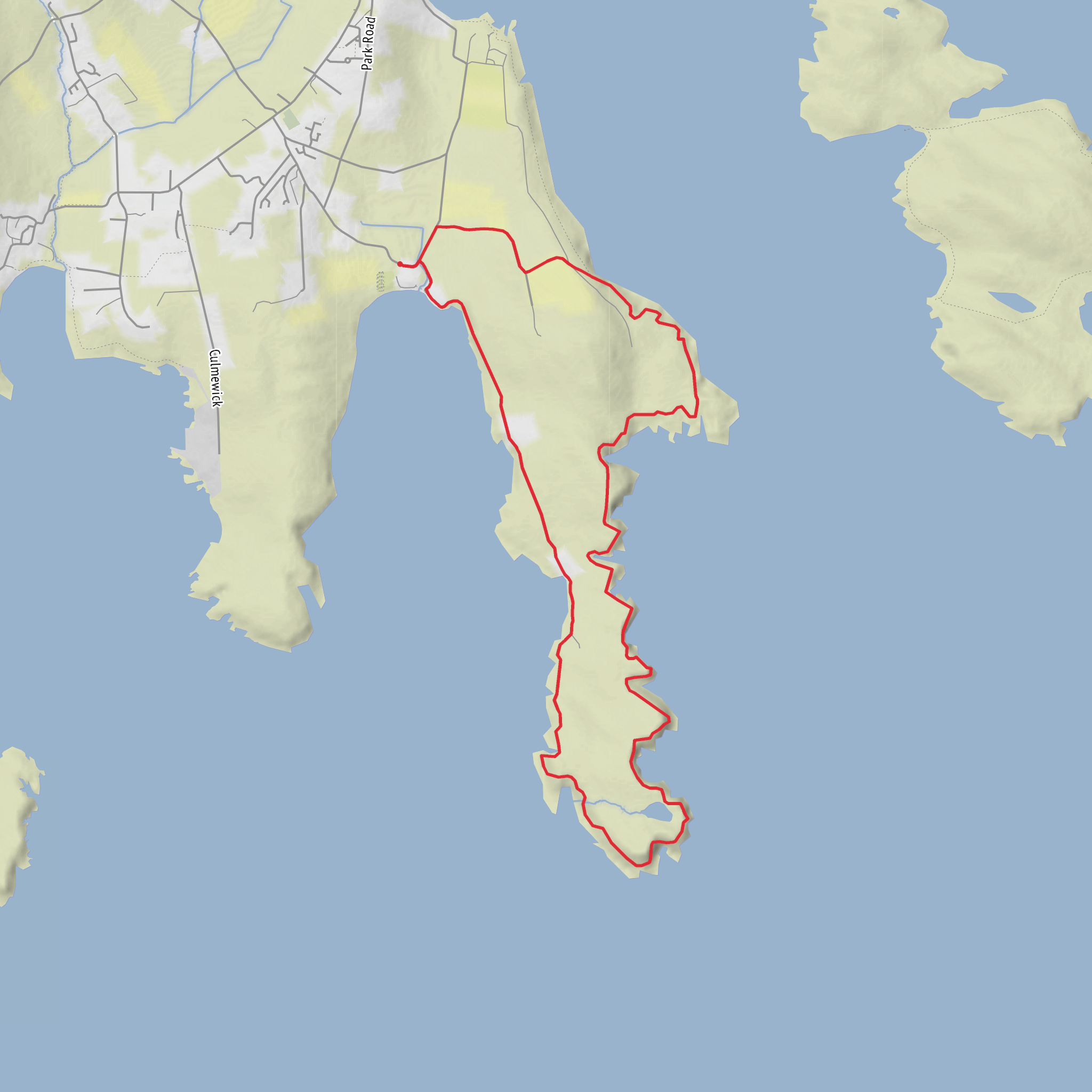 Sand Wick, Loch of No Ness, Bannock Hole and Table of Stoo Loop mobile static map