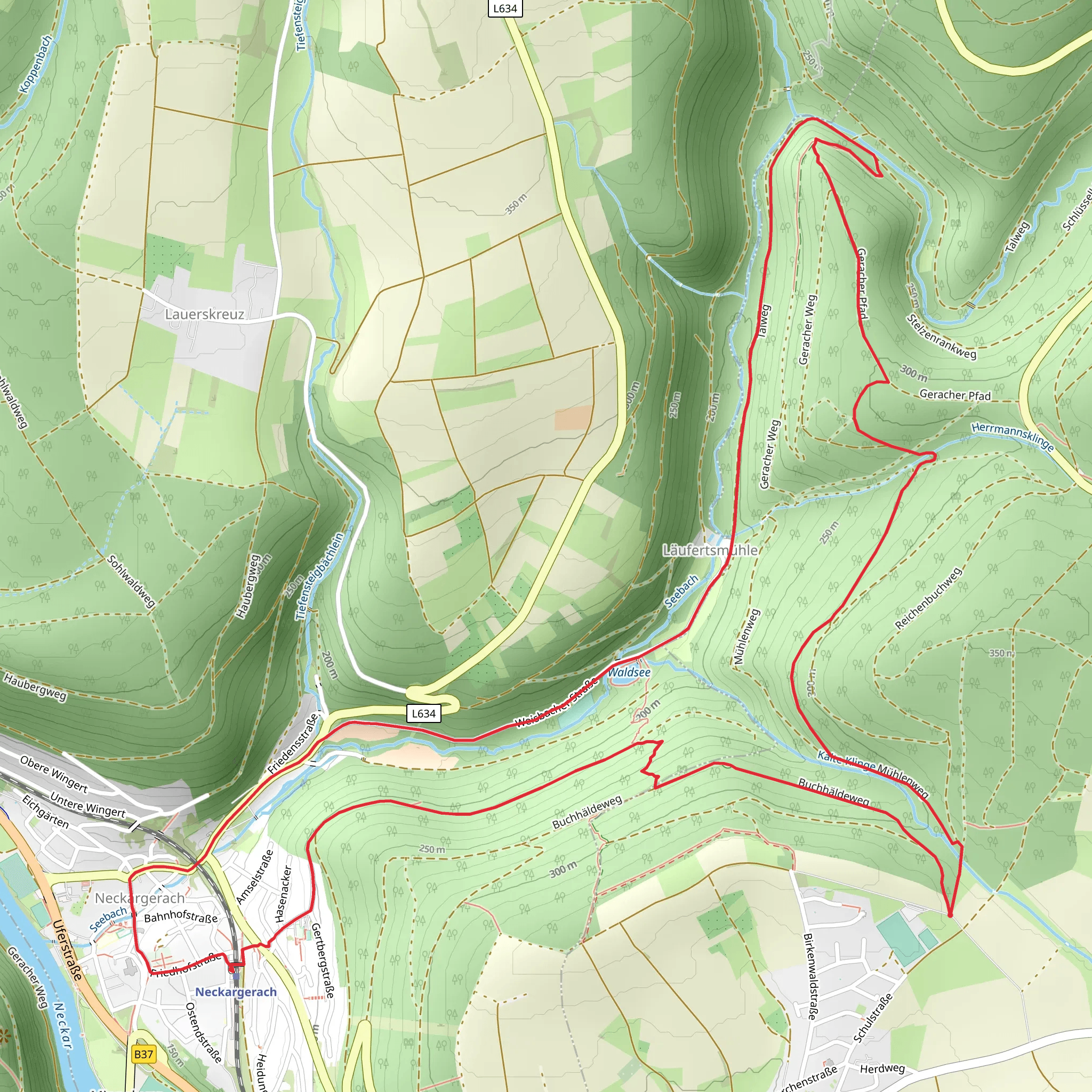 Waldsee via Katzensteig mobile static map
