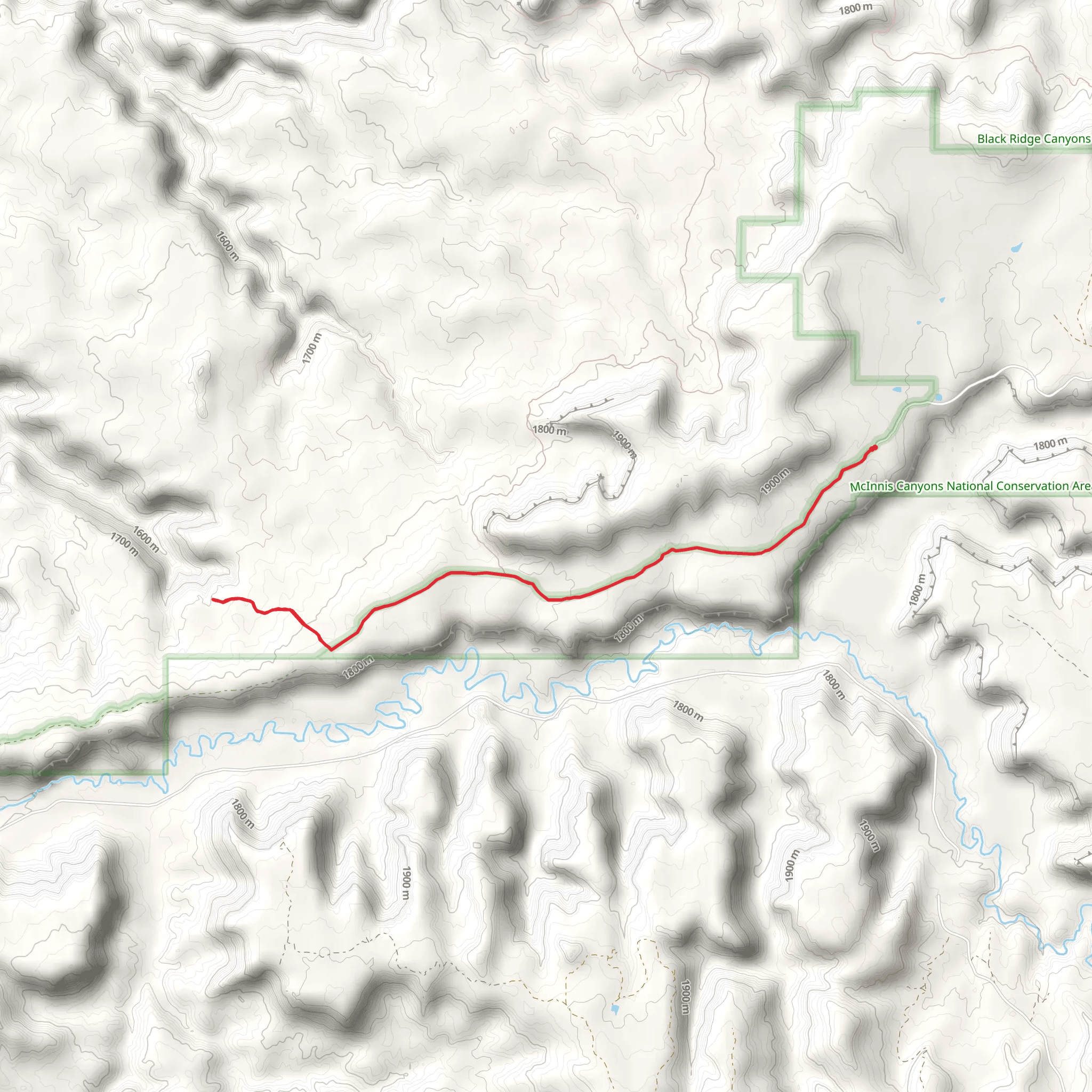 Jones Canyon Trail mobile static map