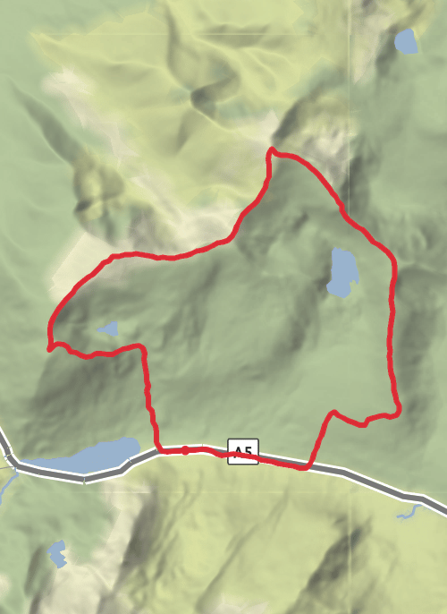 Hike from Bangor mobile static map