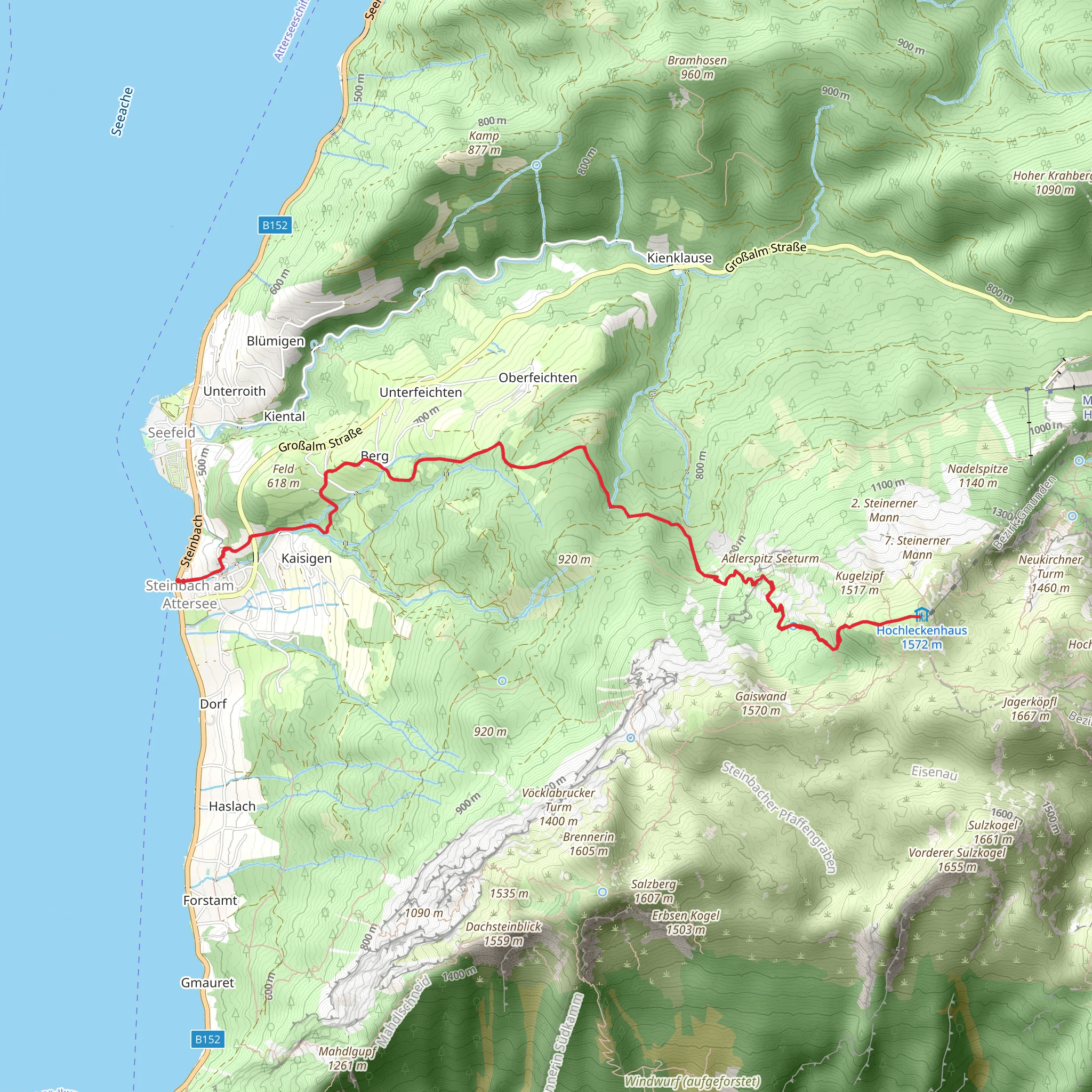 Hochlecken from Steinbach mobile static map