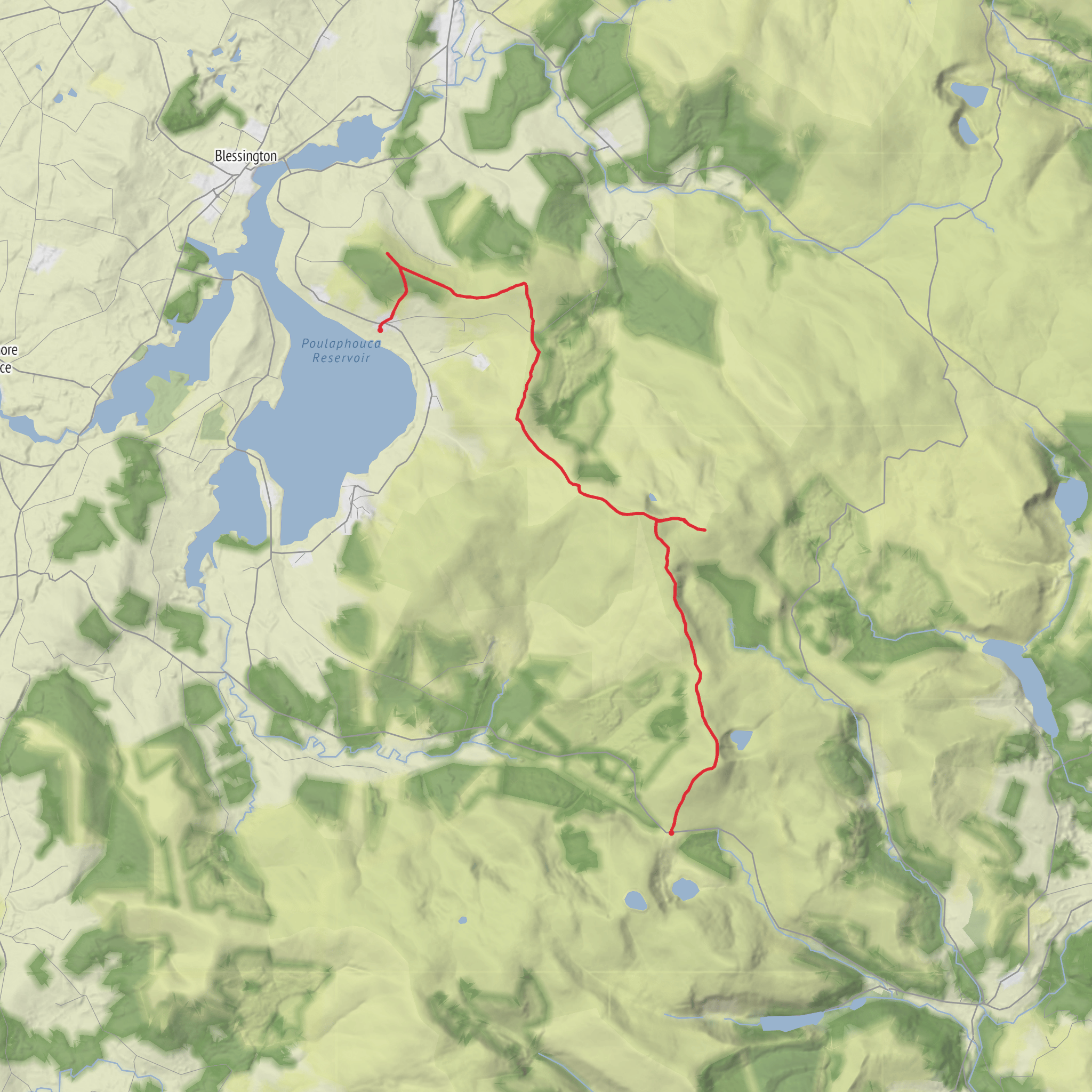 Tonalagee to Sorrell Hill mobile static map