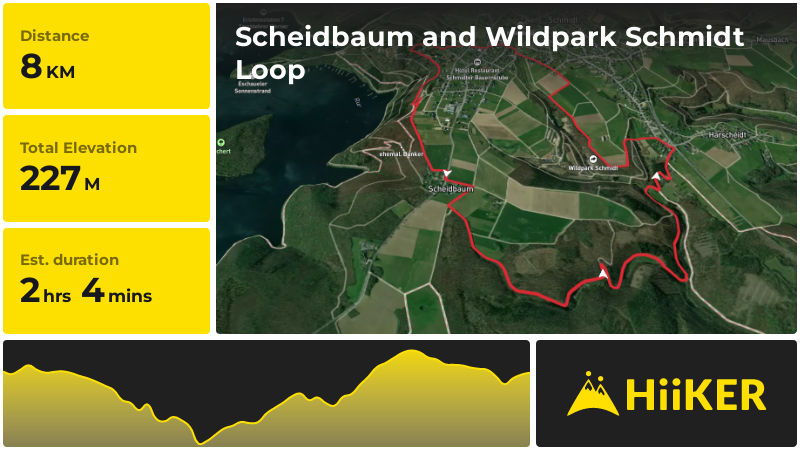 Scheidbaum and Wildpark Schmidt Loop | Kreis Düren | Germany