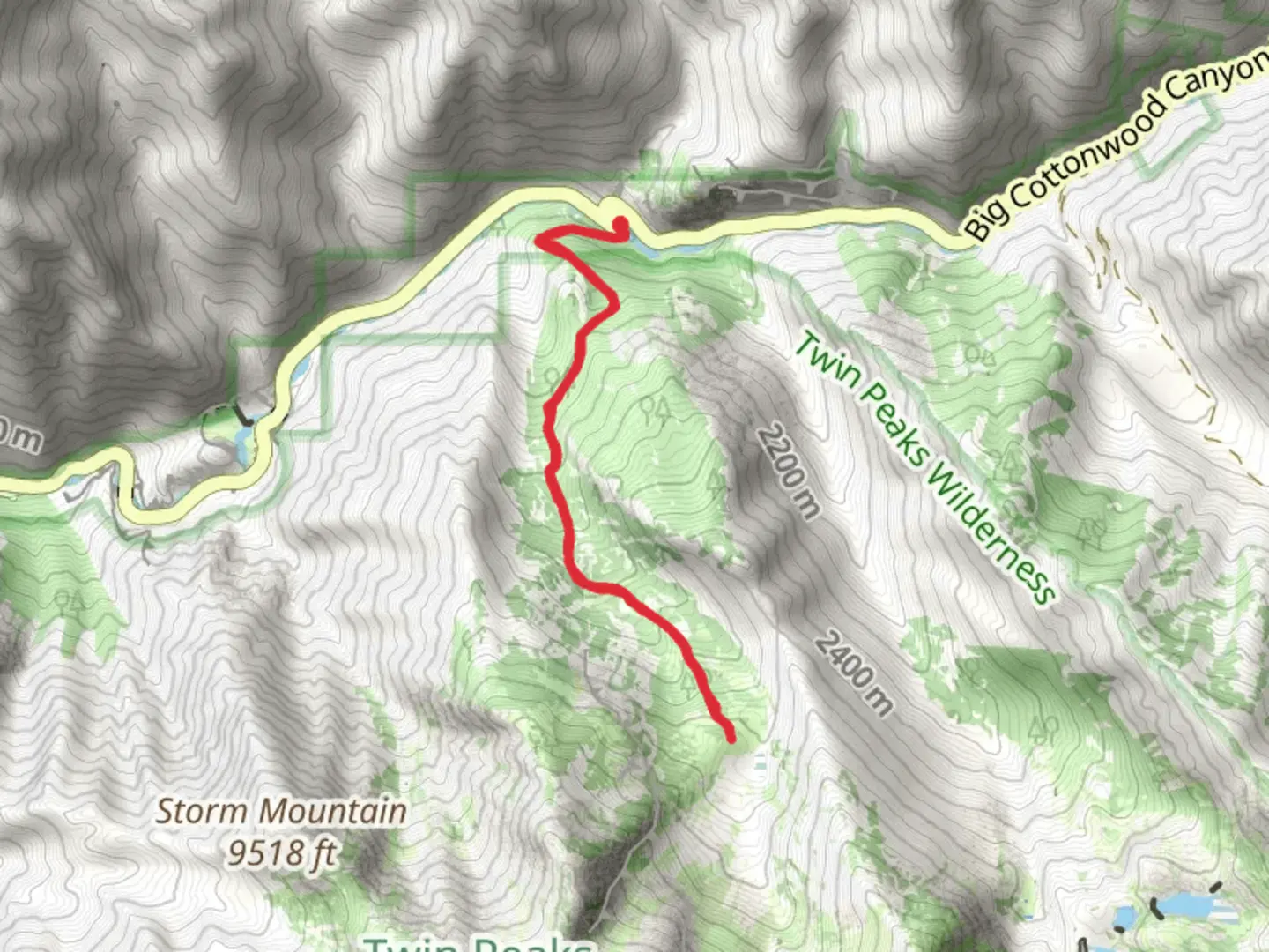 An image depicting the trail Broads Fork Trail and its surrounding area.