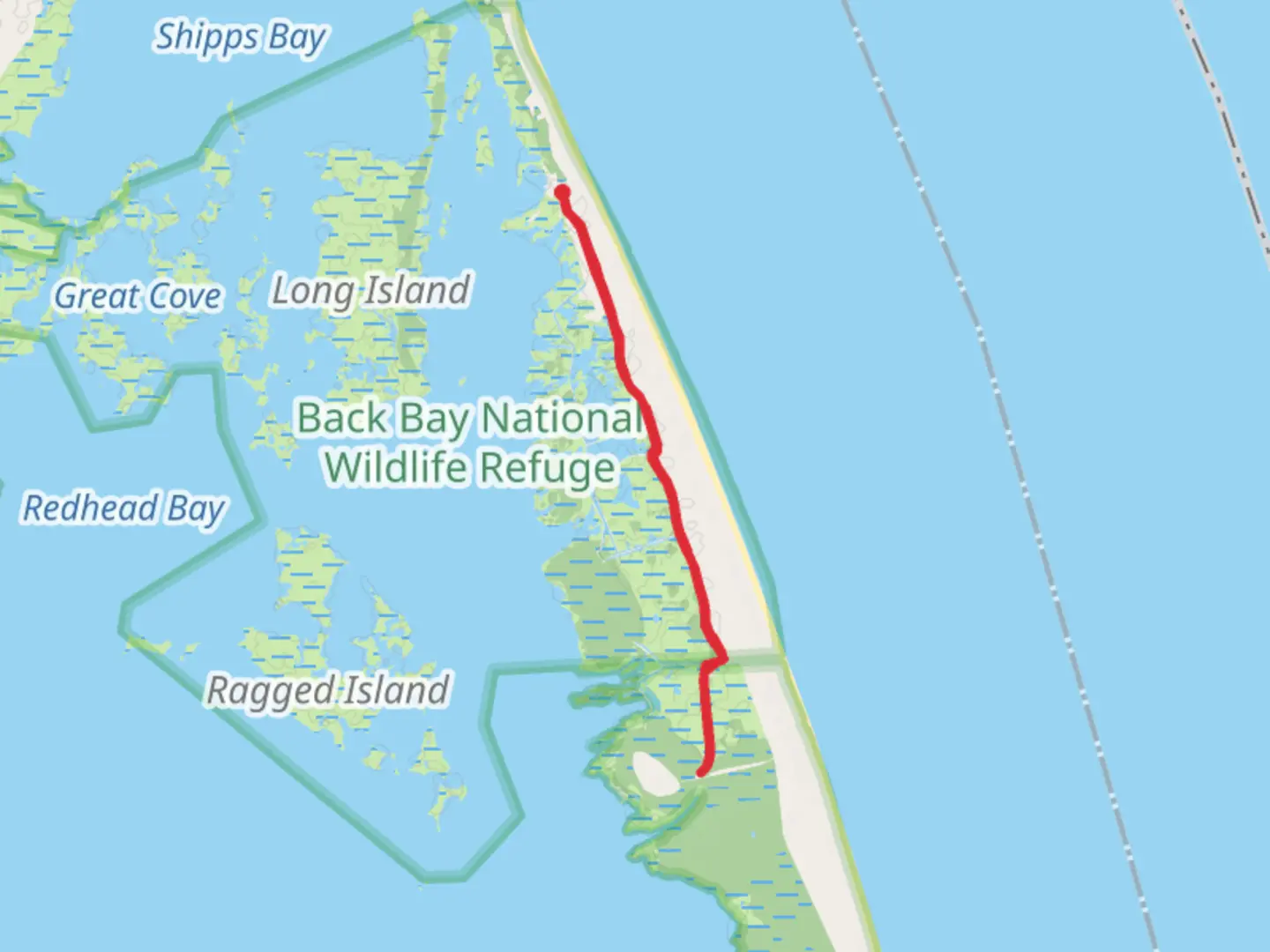 An image depicting the trail East Dike Trail and its surrounding area.
