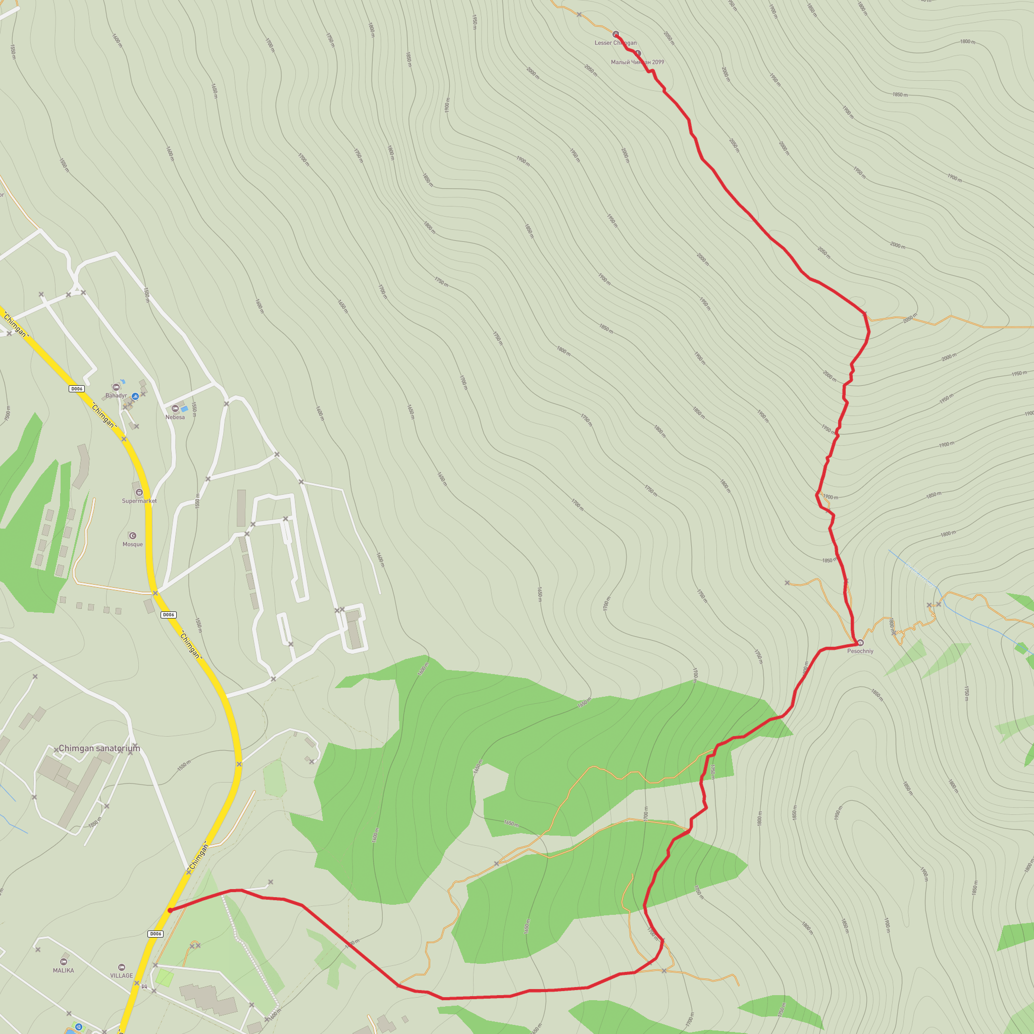 Lesser Chimgan mobile static map