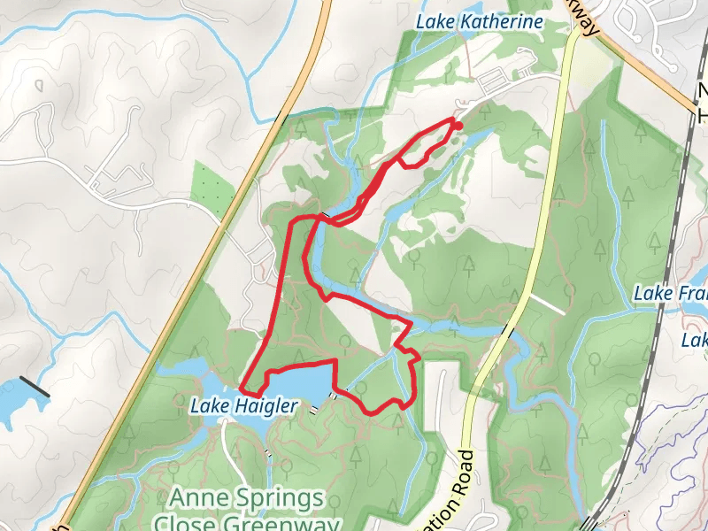 Wagon Loop Trail and Lake Haigler Trail