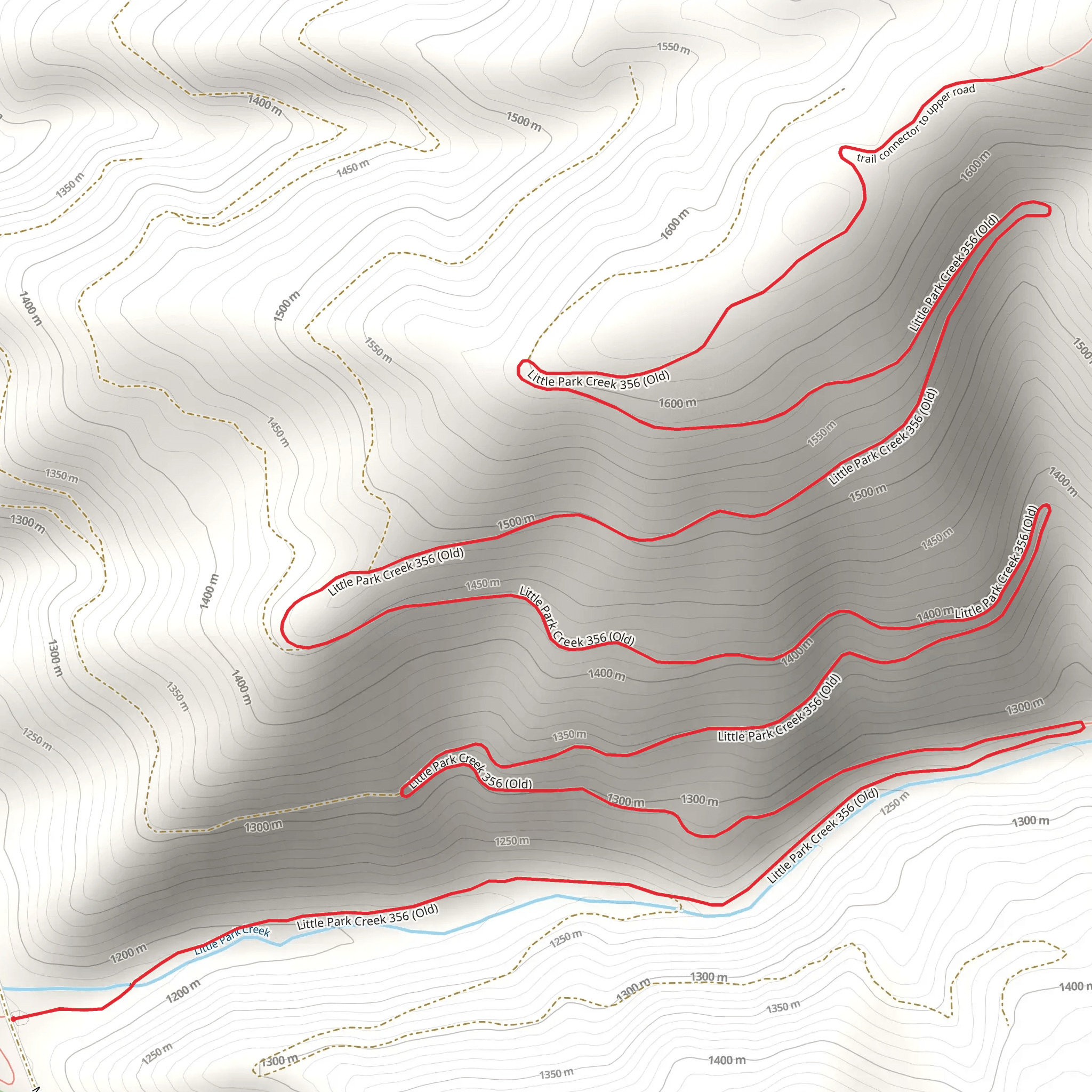 Little Park Creek Trail mobile static map