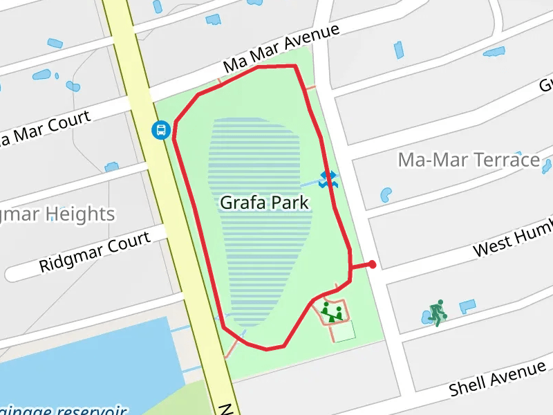 Grafa Park Walking Path Loop