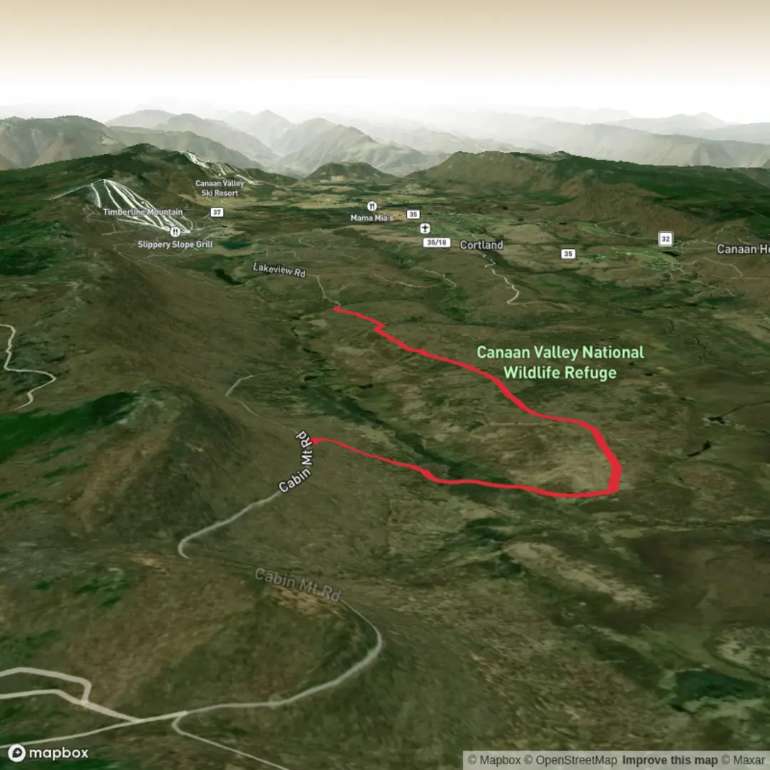 An image depicting the trail Middle Valley Trail and its surrounding area.