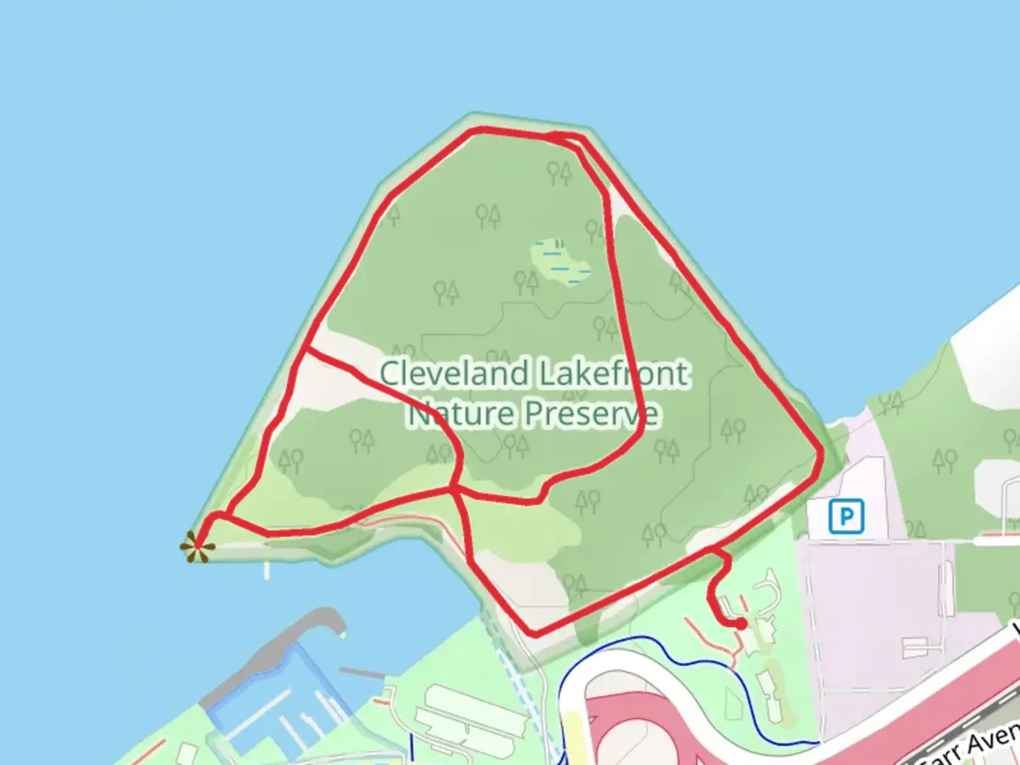 An image depicting the trail Monarch - Northern Harrier - Perimeter Loop Trail and its surrounding area.