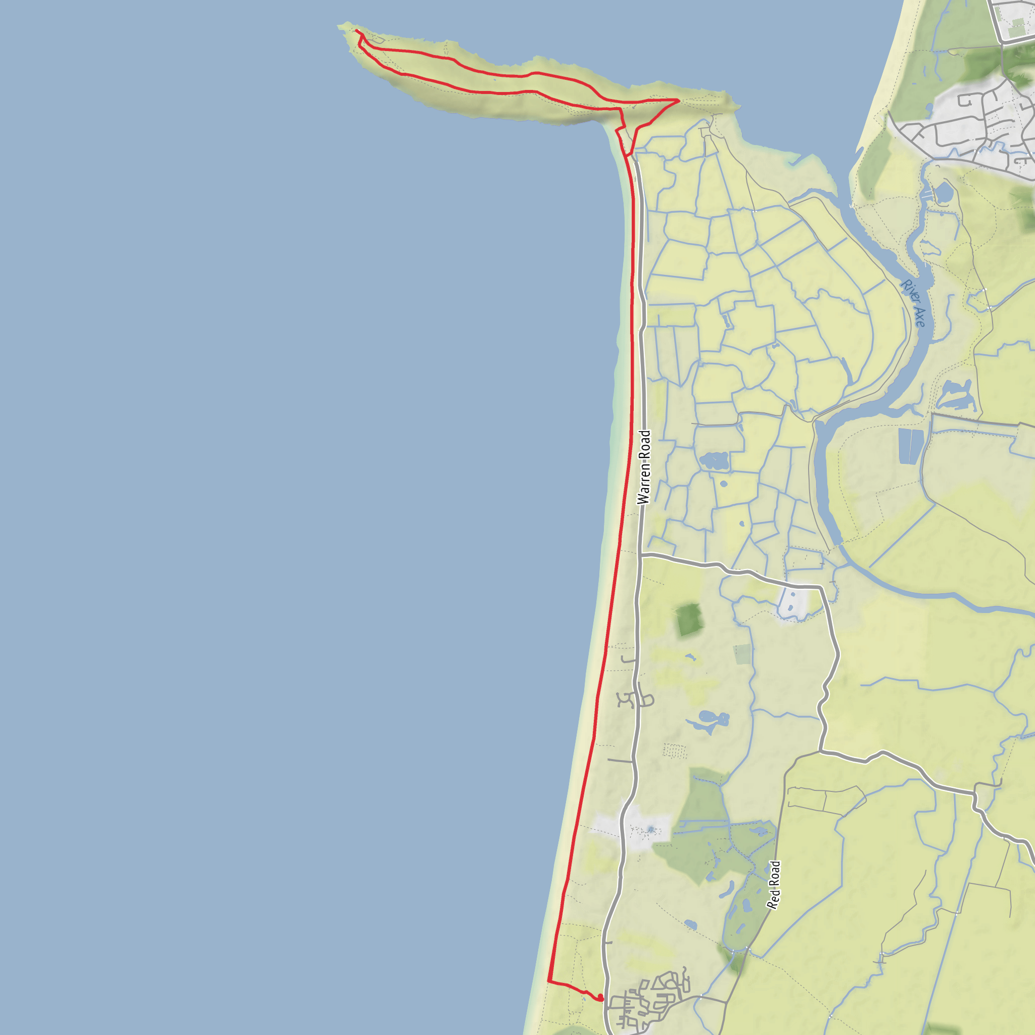 Berrow-Brean down circular mobile static map