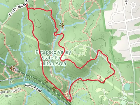 Santee Branch - Sawmill Branch - Buzzards Rock Loop Trail
