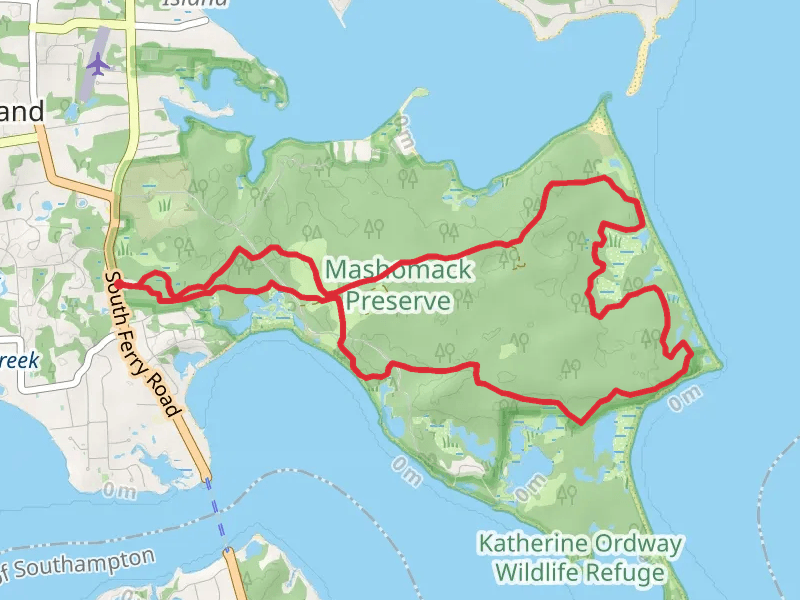 Nicoll Point Loop trail - Shelter Island