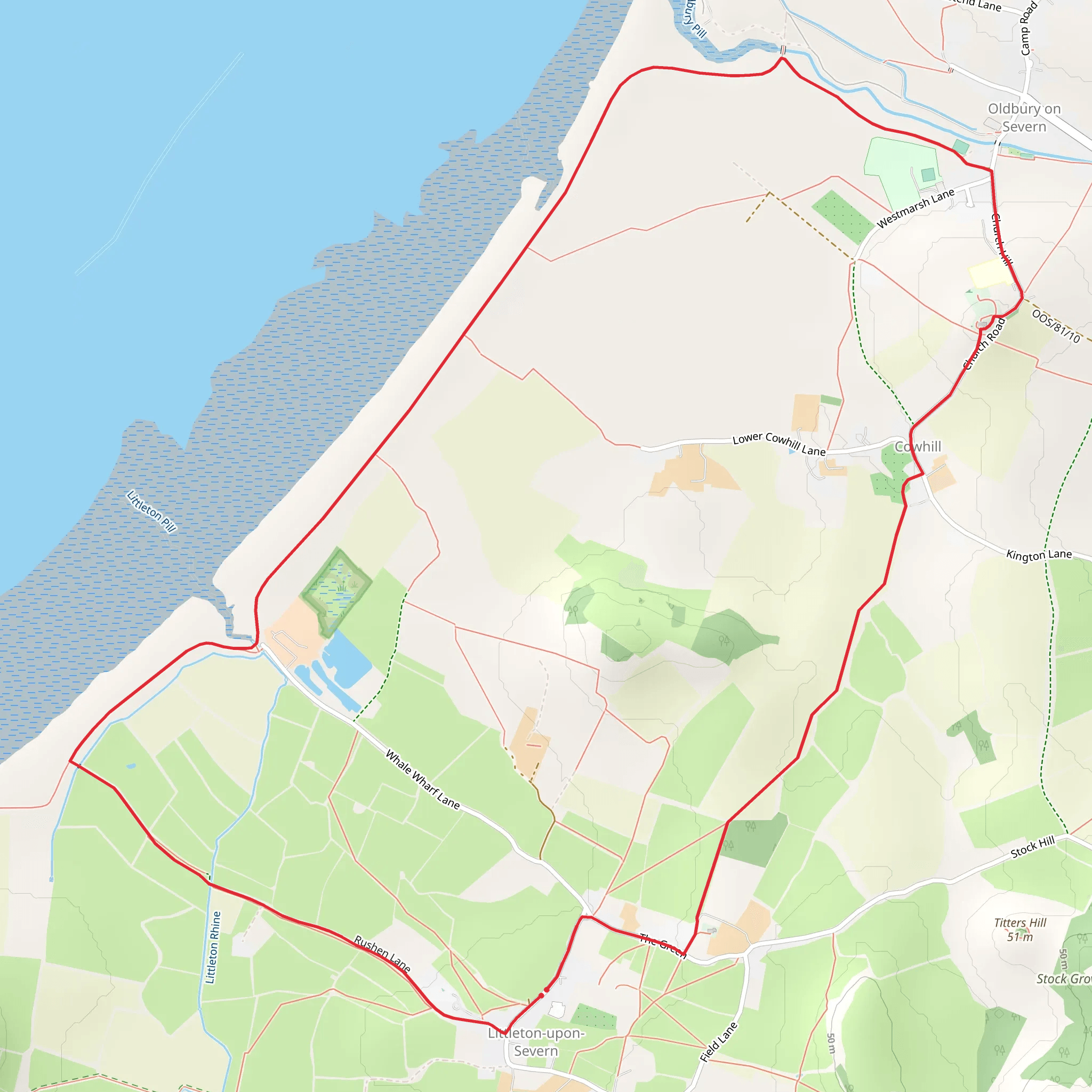 Little Upon Severn Loop mobile static map