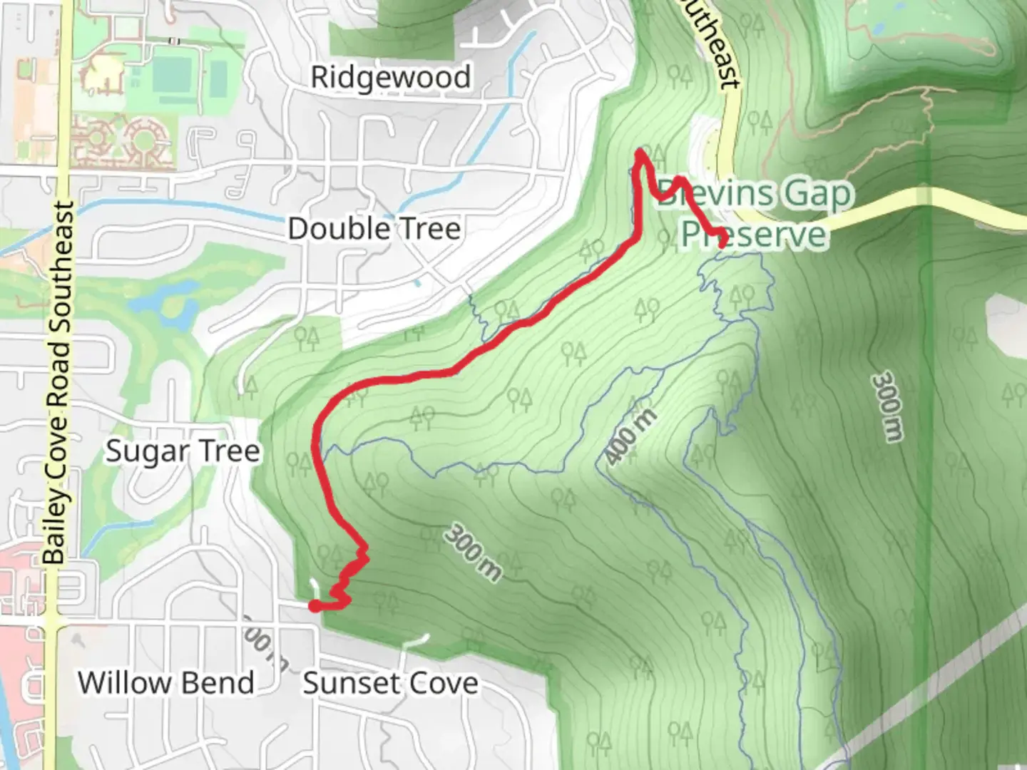 An image depicting the trail Smokerise Trail and its surrounding area.