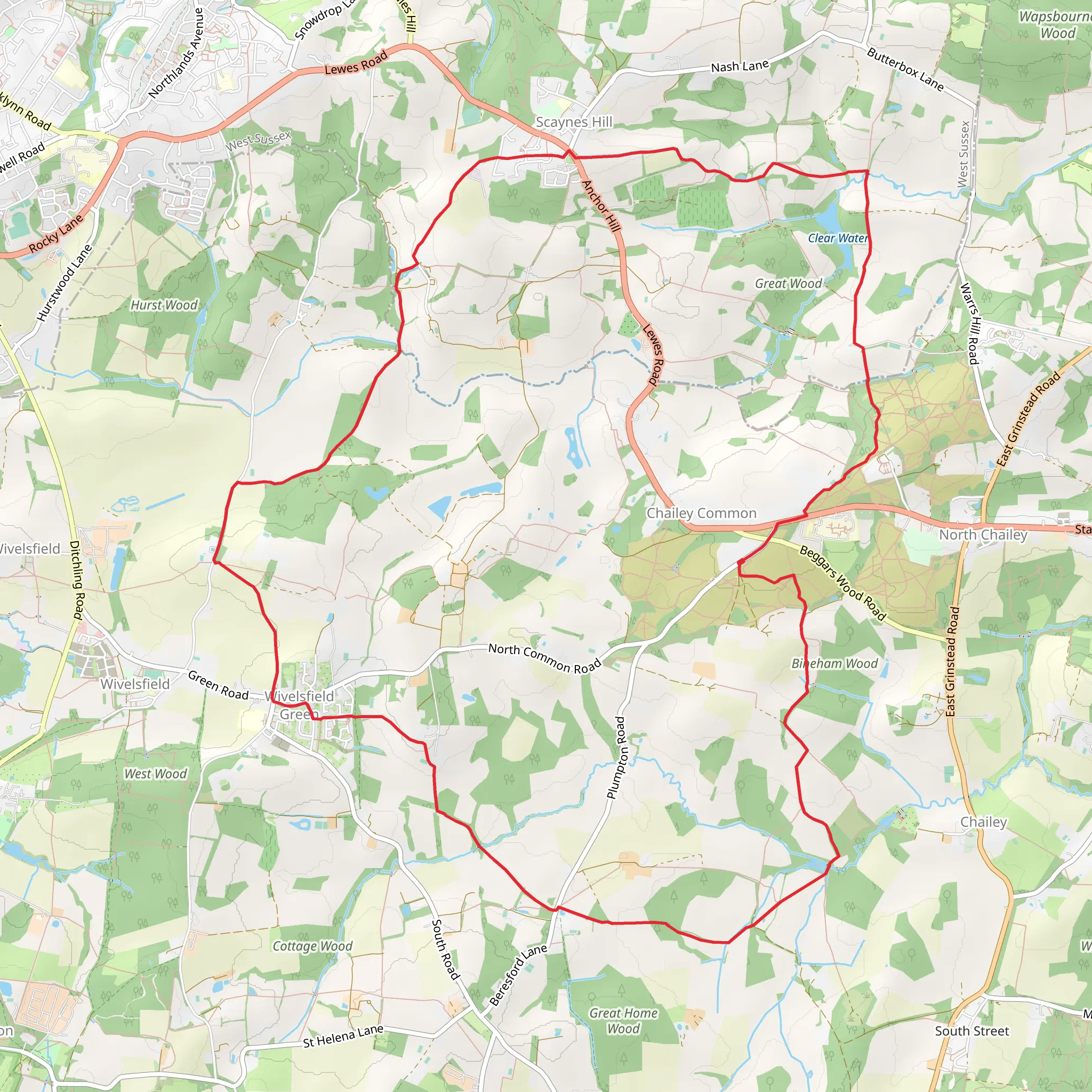 Chailey Common to Wivelsfield Green Loop | East Sussex | England