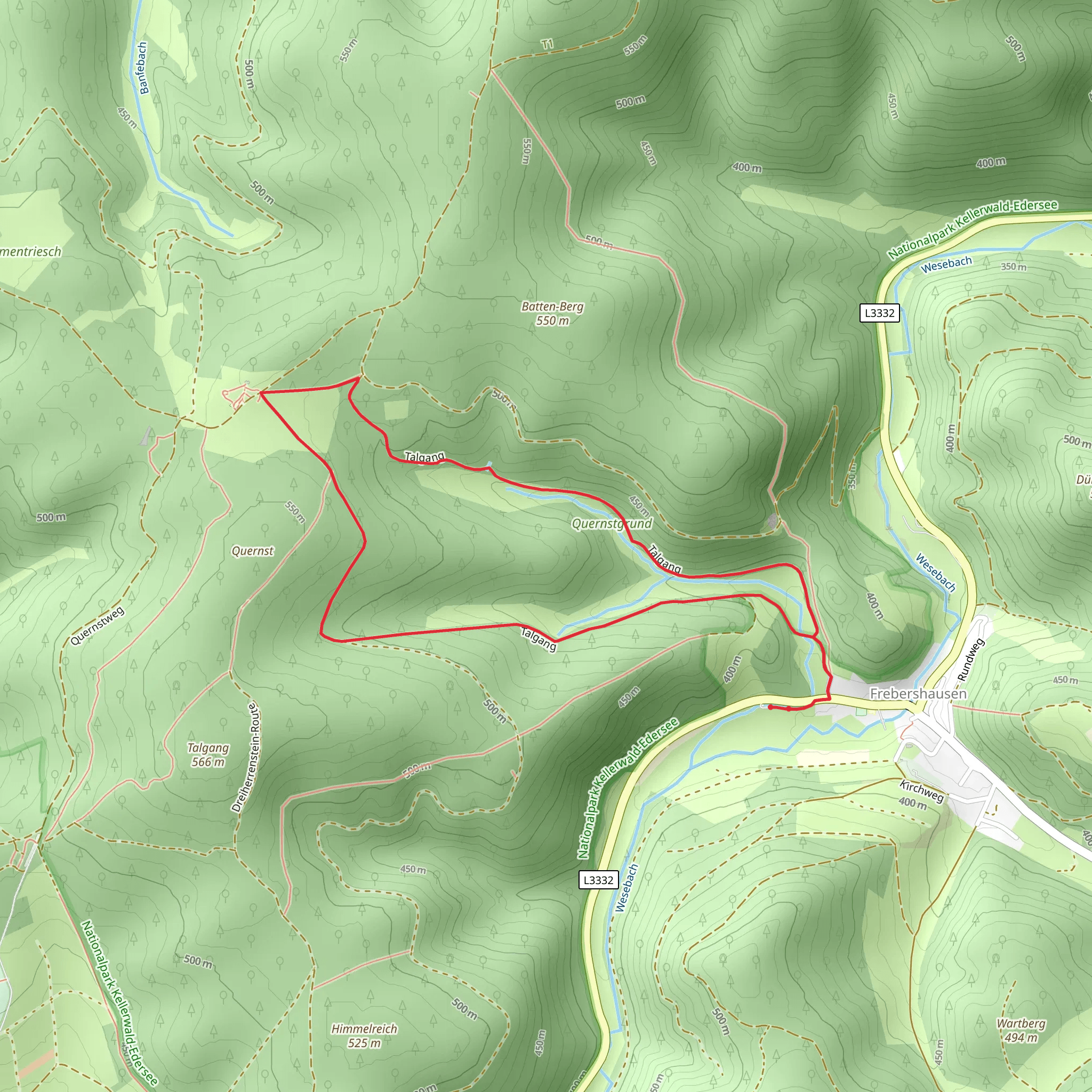 Talgang Loop mobile static map