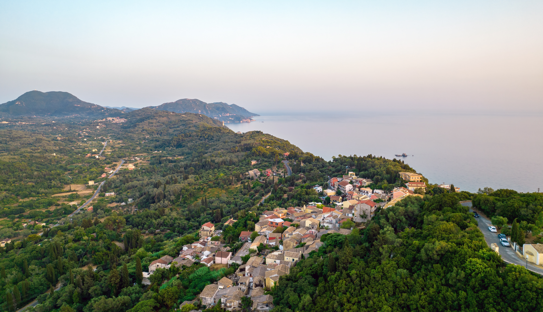 An image depicting the trail Stavros - Pelekas and its surrounding area.