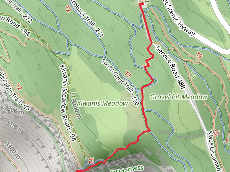 South Crest and Kiwanis Cabin Trail