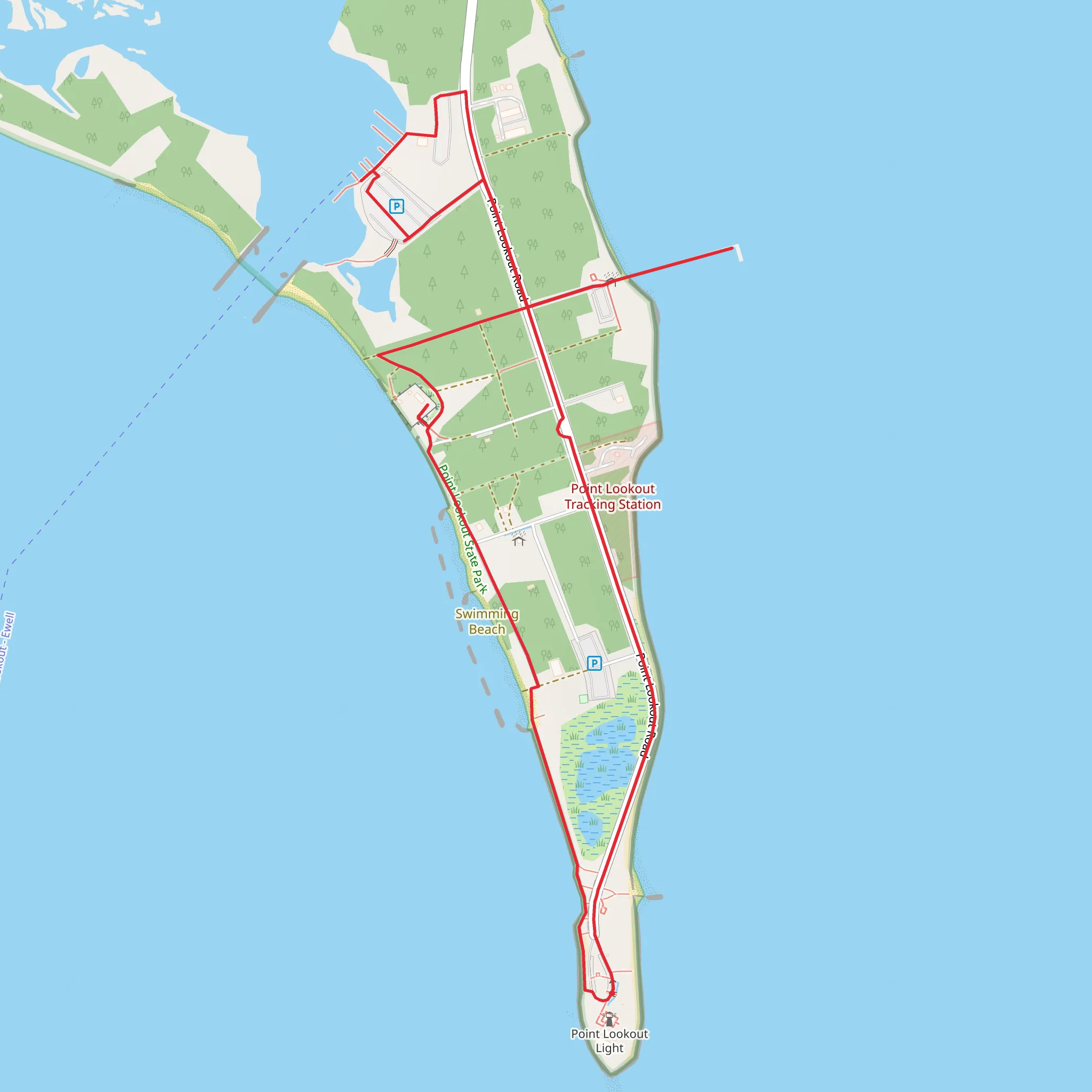 Point Lookout Loop mobile static map
