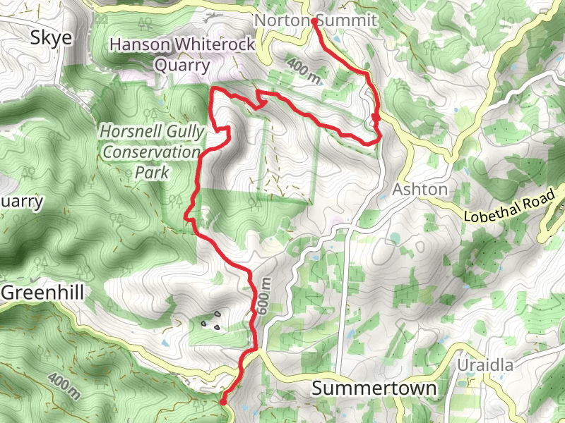 Summertown to Norton Summit Trail