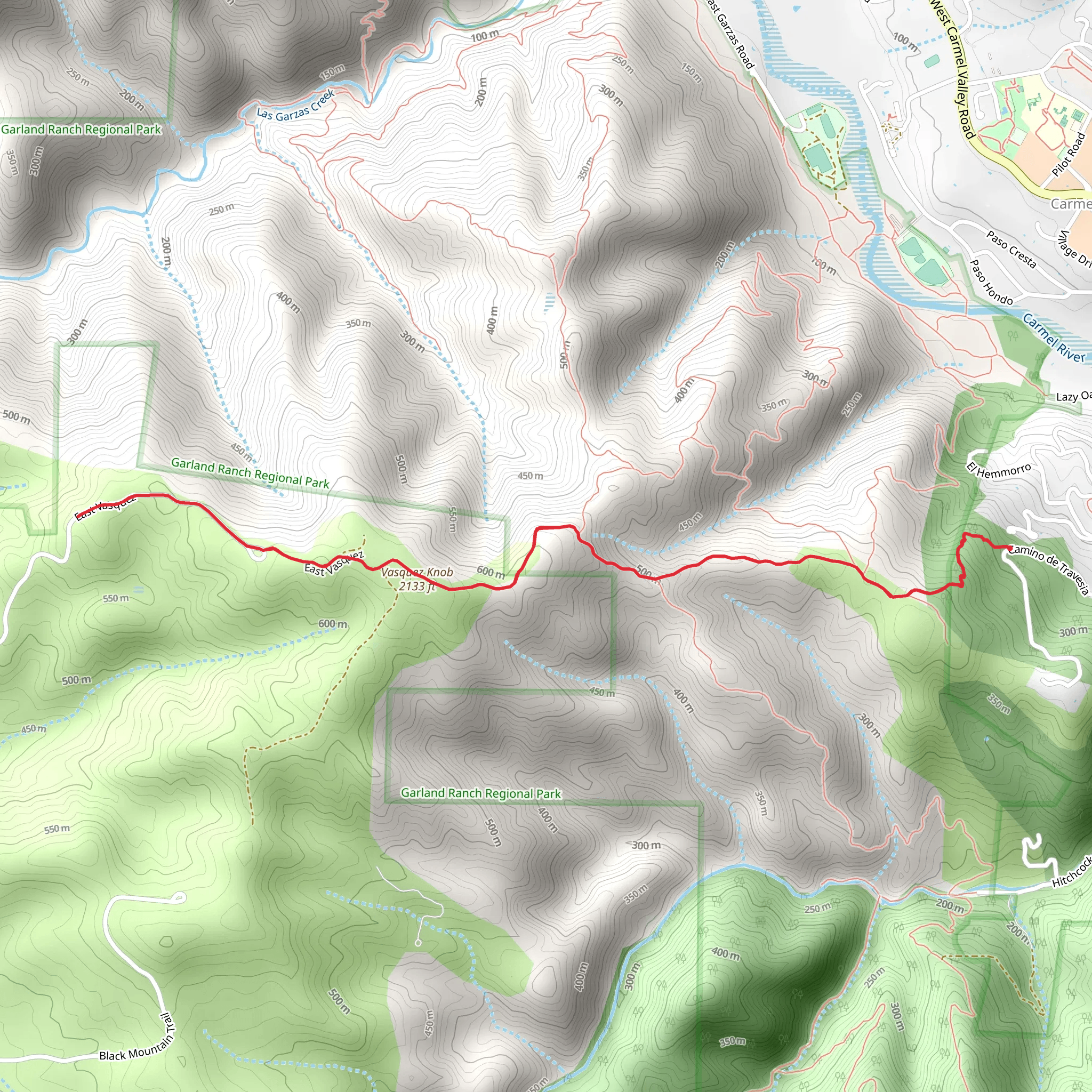 Vasquez Knob mobile static map
