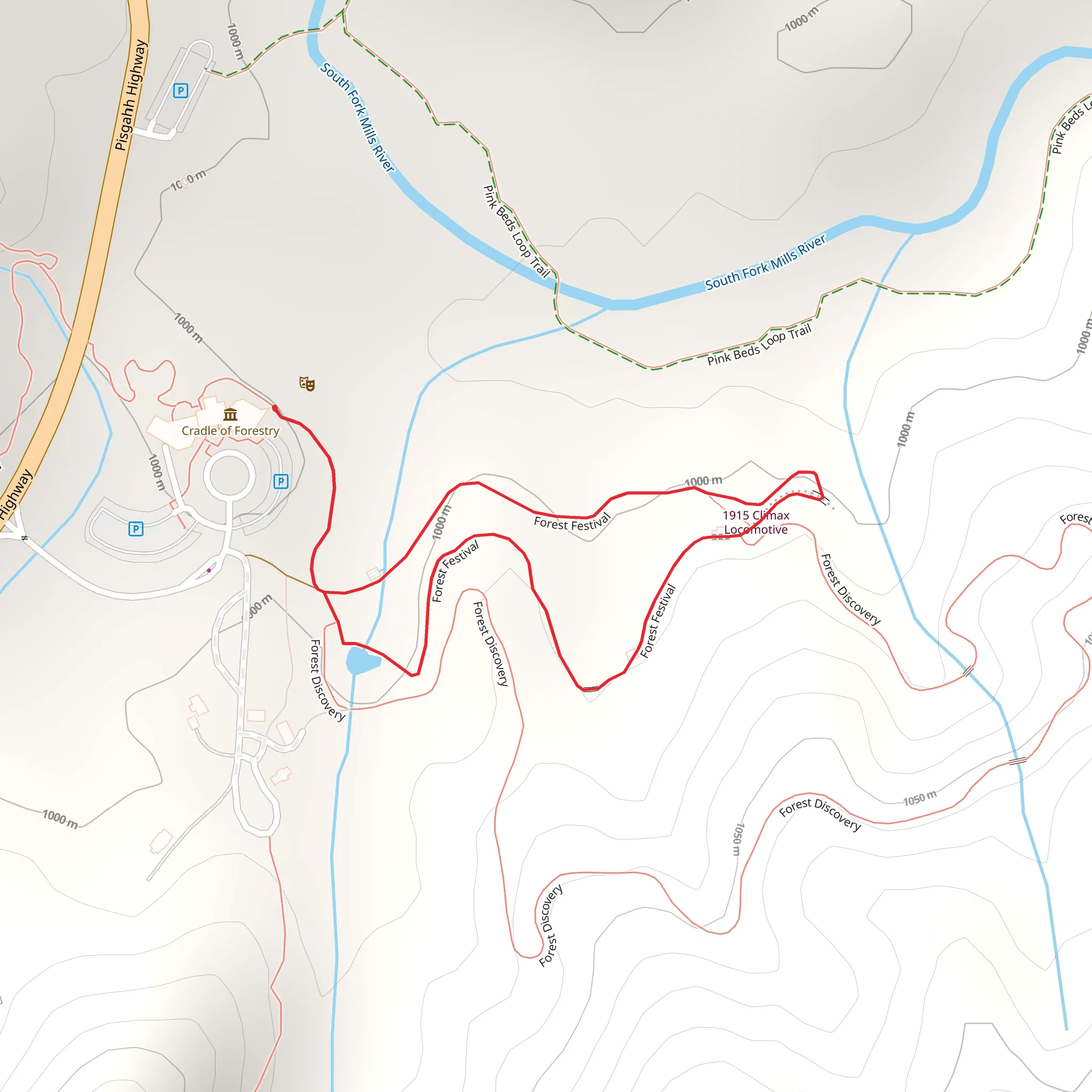 Forest Festival Loop mobile static map