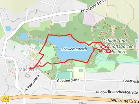Schwemmteich Loop via Tulpenbaumallee