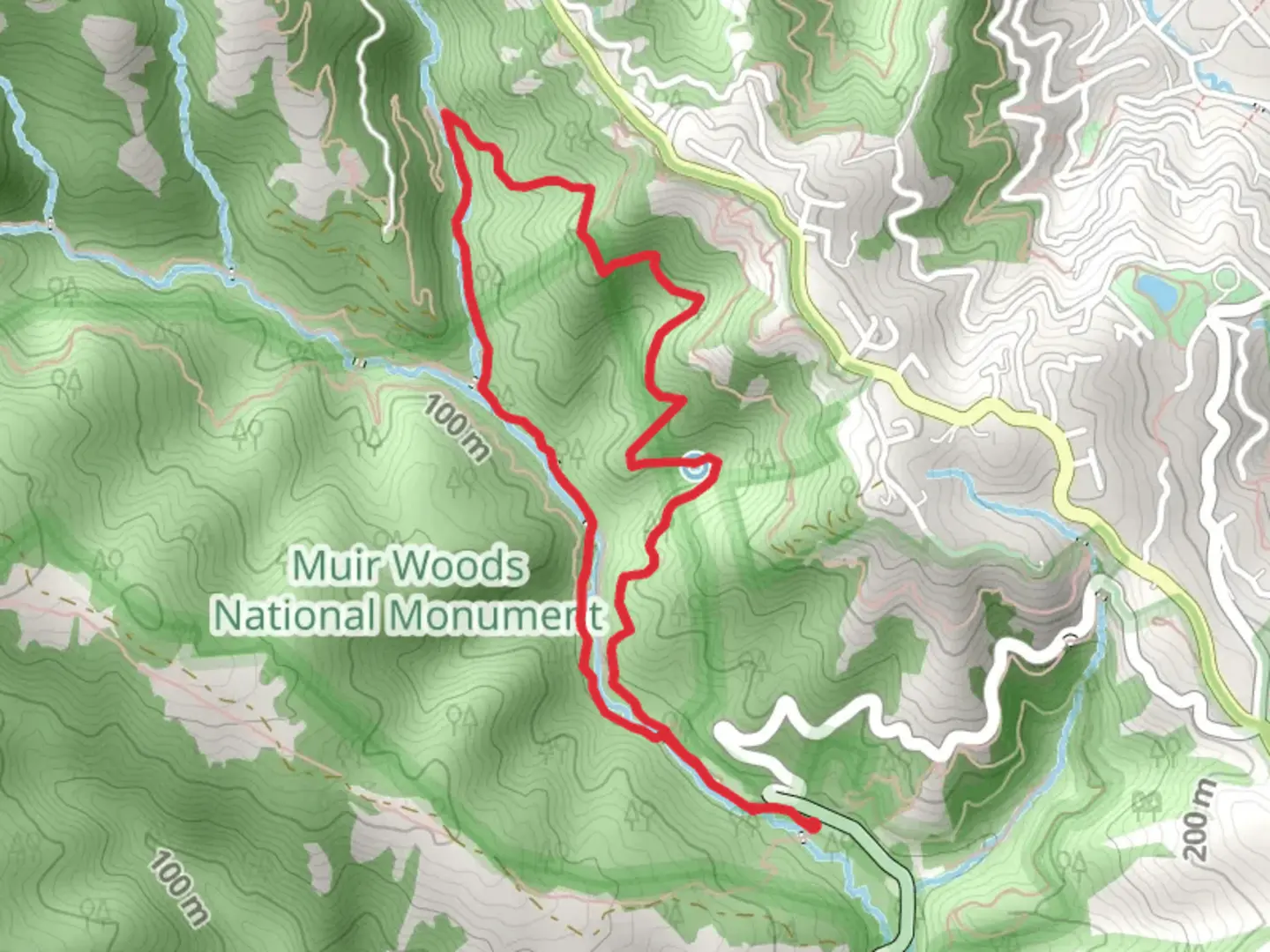 An image depicting the trail Fern Creek and Canopy Loop Trail and its surrounding area.