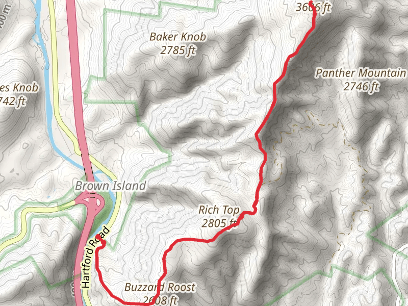 Buzzard Roost and Stone Mountain Trail
